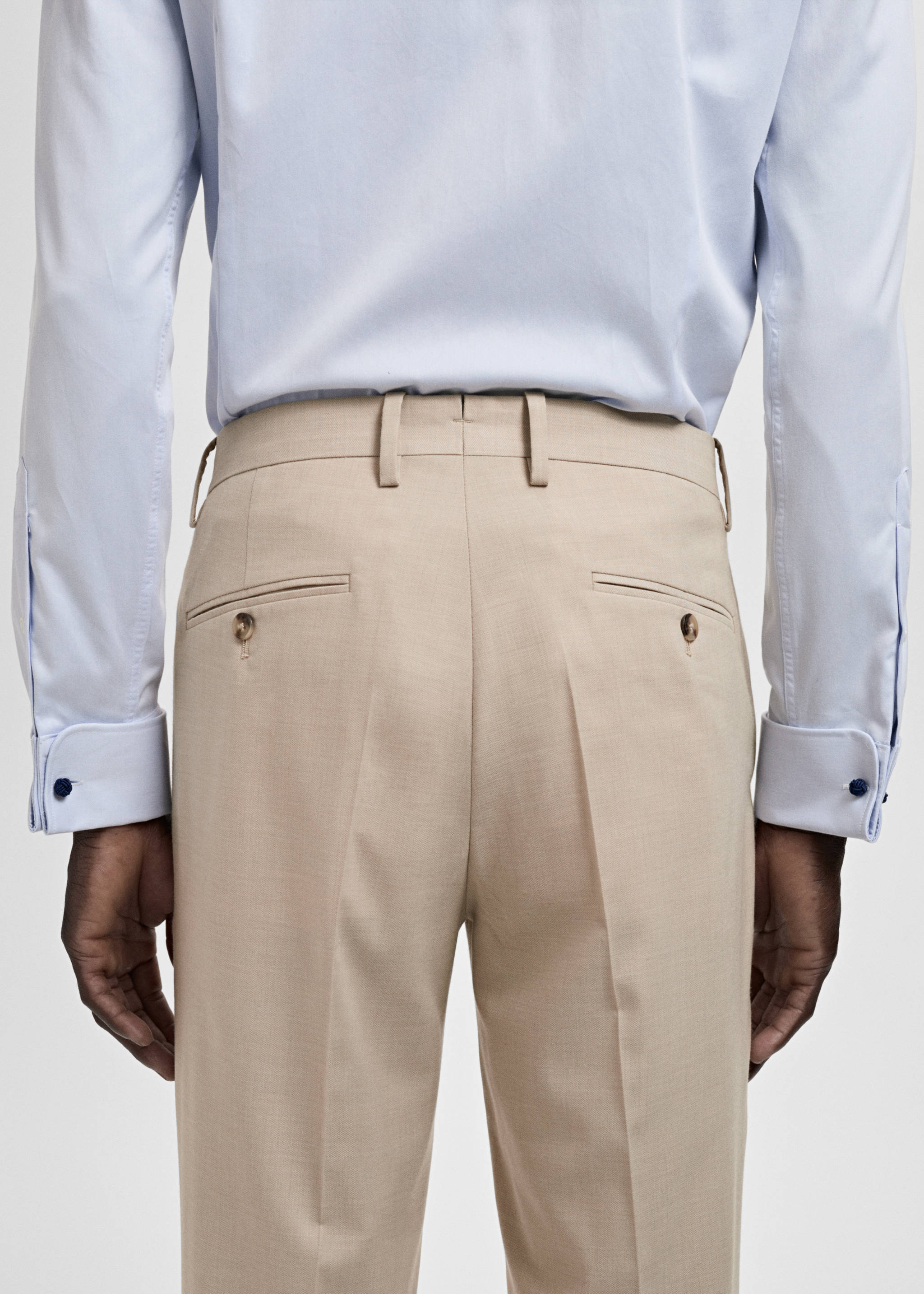 Milan slim-fit suit trousers - Details of the article 6