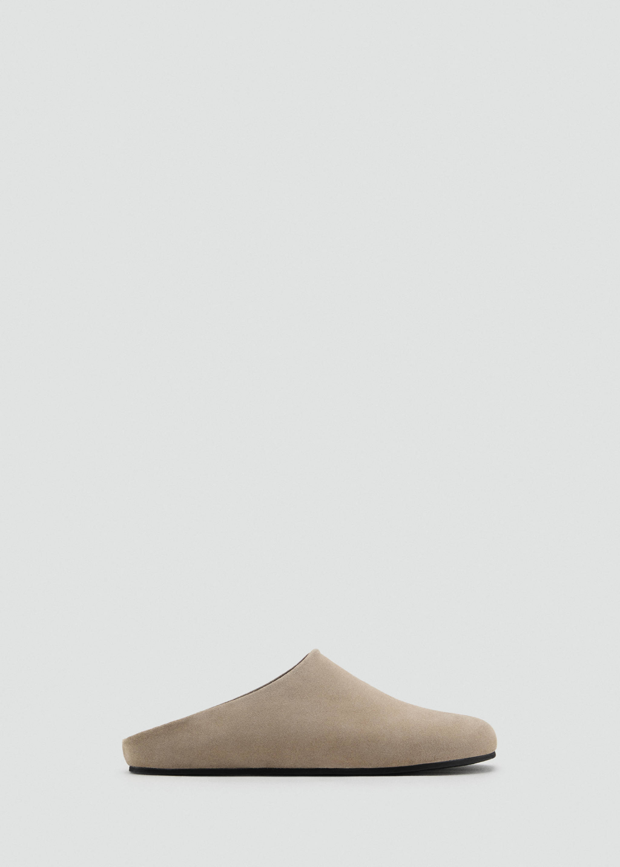 Saboți din piele întoarsă - Articol fără model