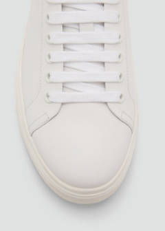 Leather panel sneakers — White 3