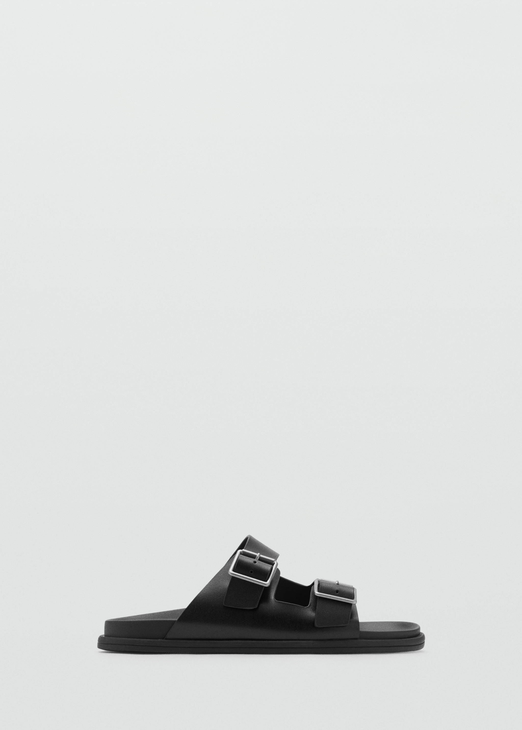 Buckles leather sandal - Article without model