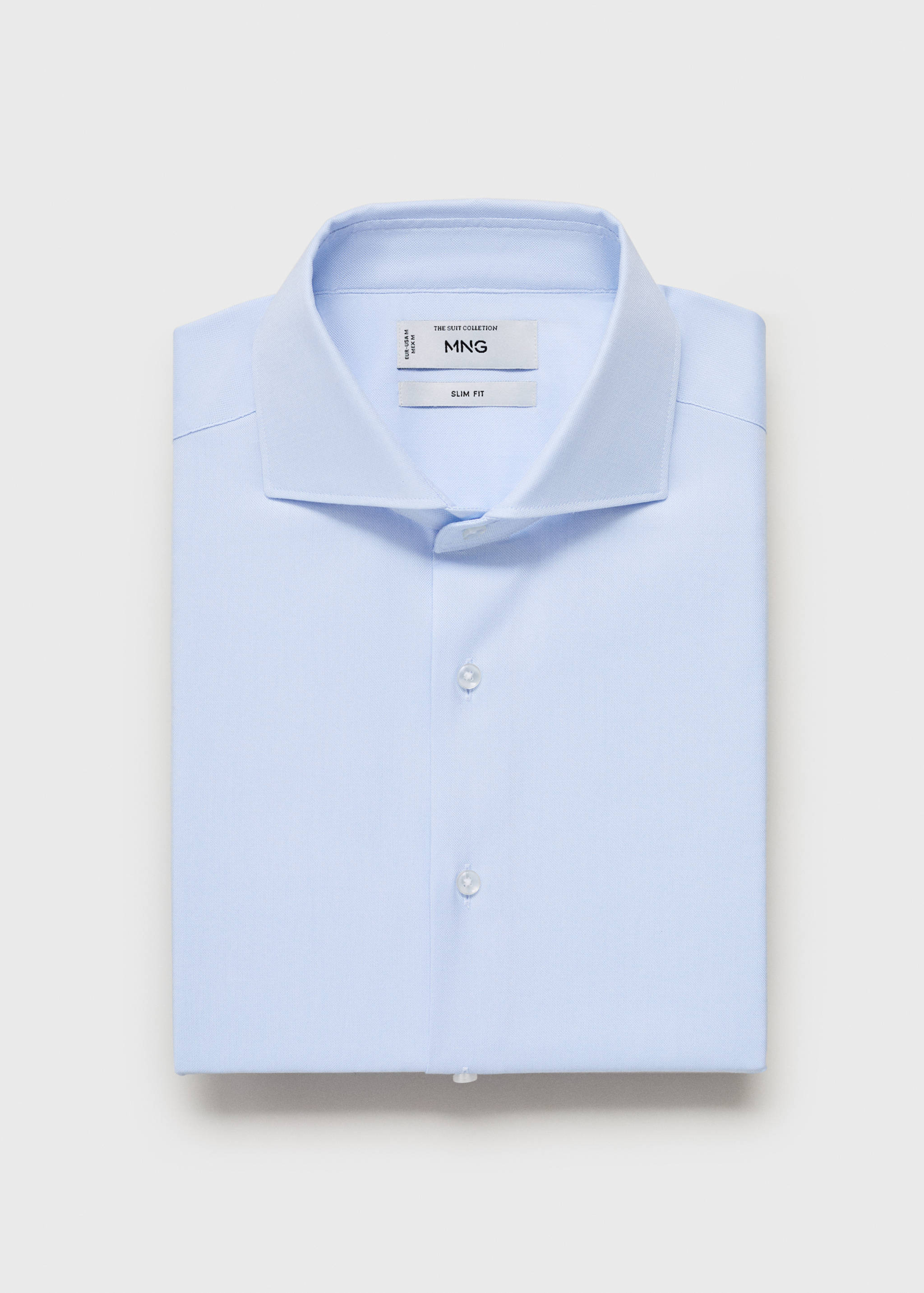 Slim fit structured suit shirt - Reverse of the article