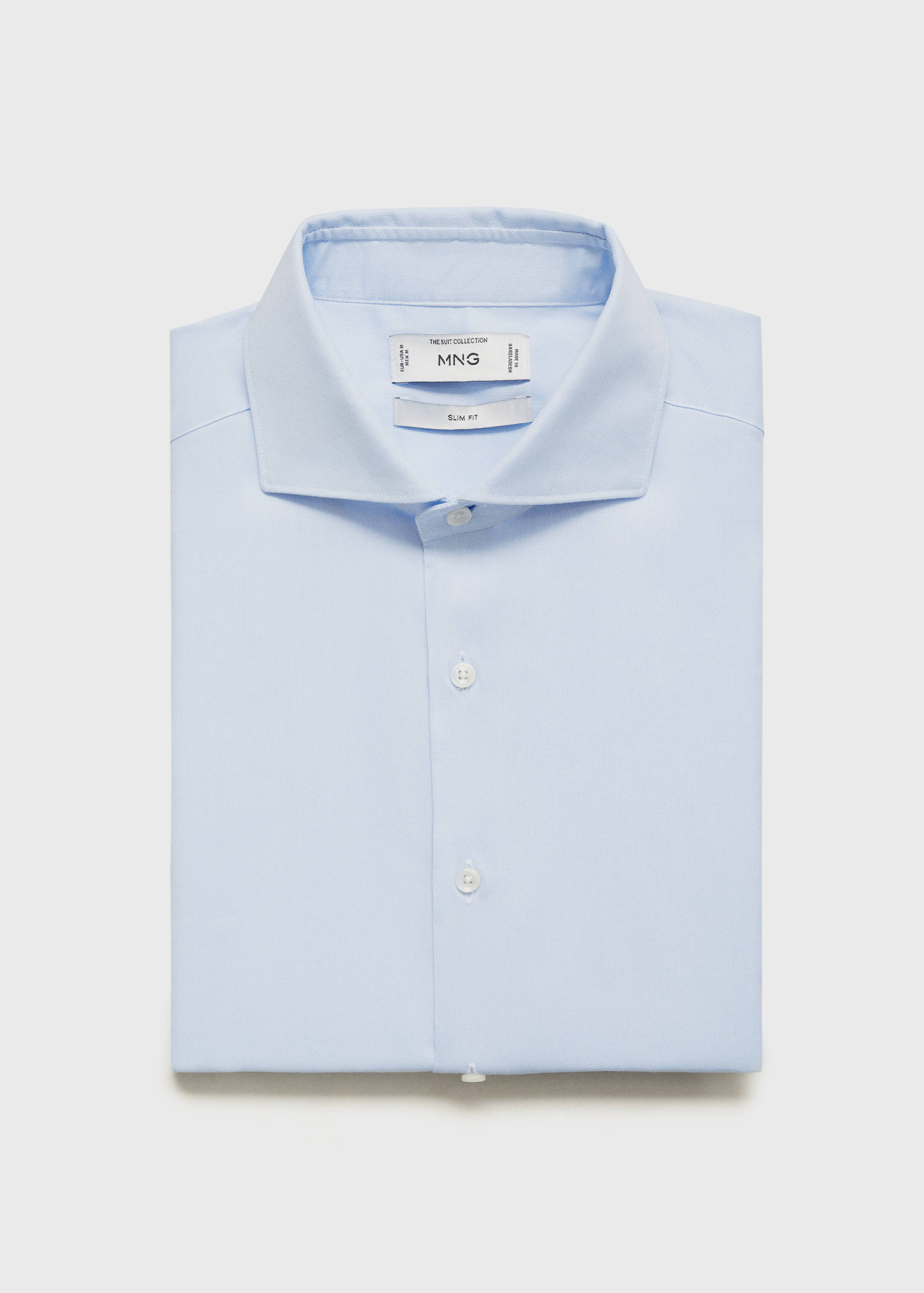 Slim fit structured suit shirt - Details of the article 8