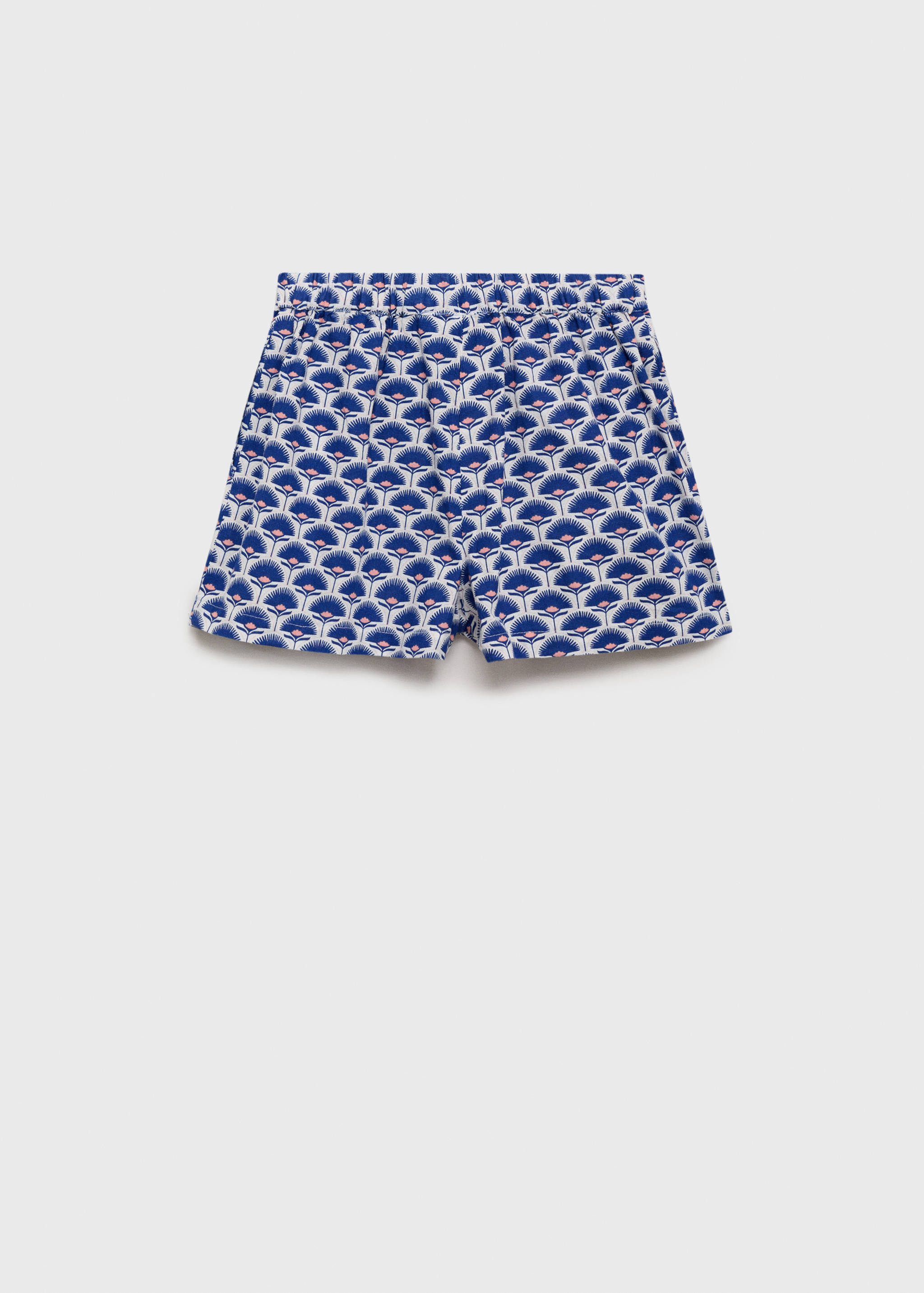 Printed linen shorts - Зворотна сторона товару