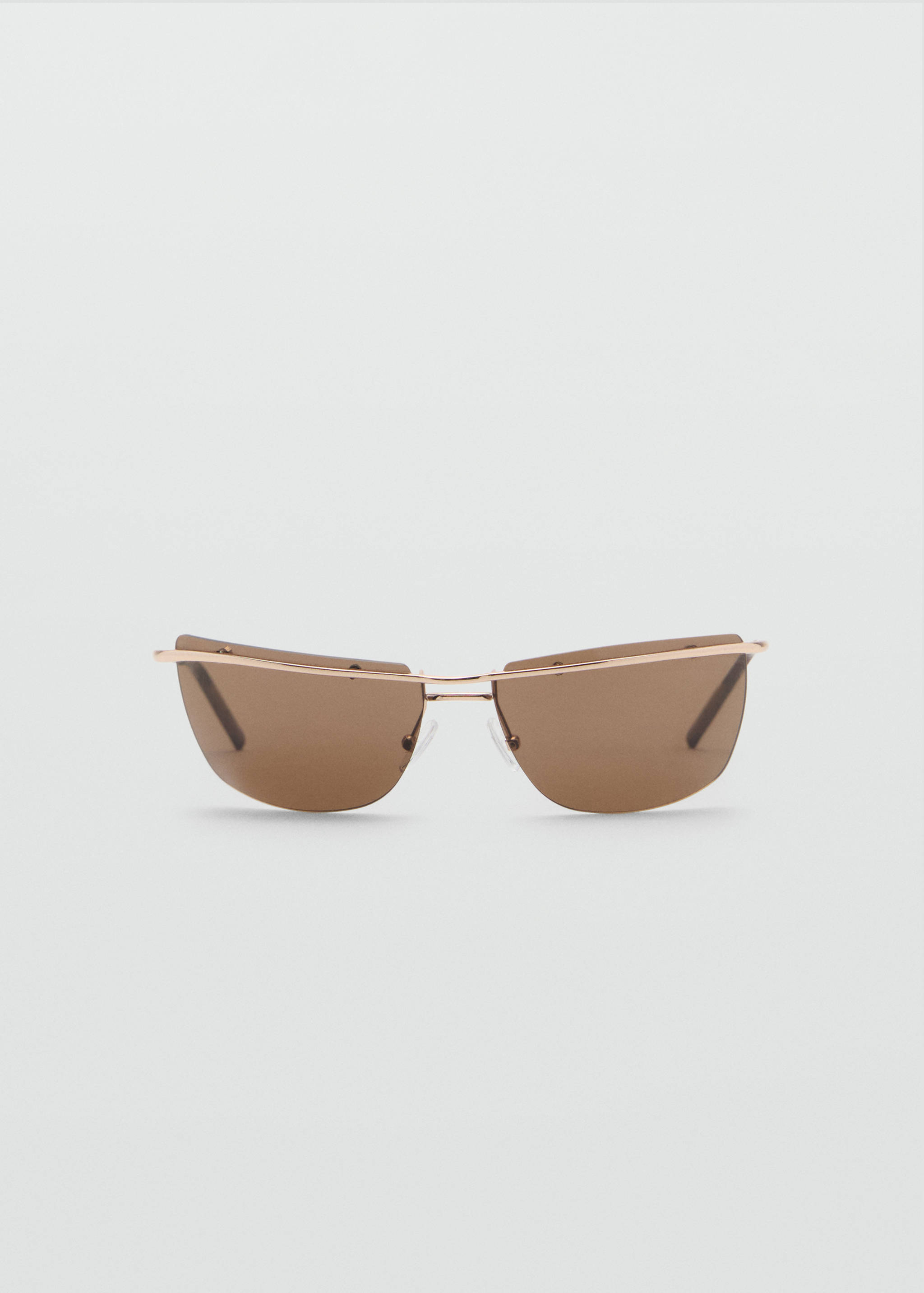 Frameless sunglasses with metal temples - Article without model
