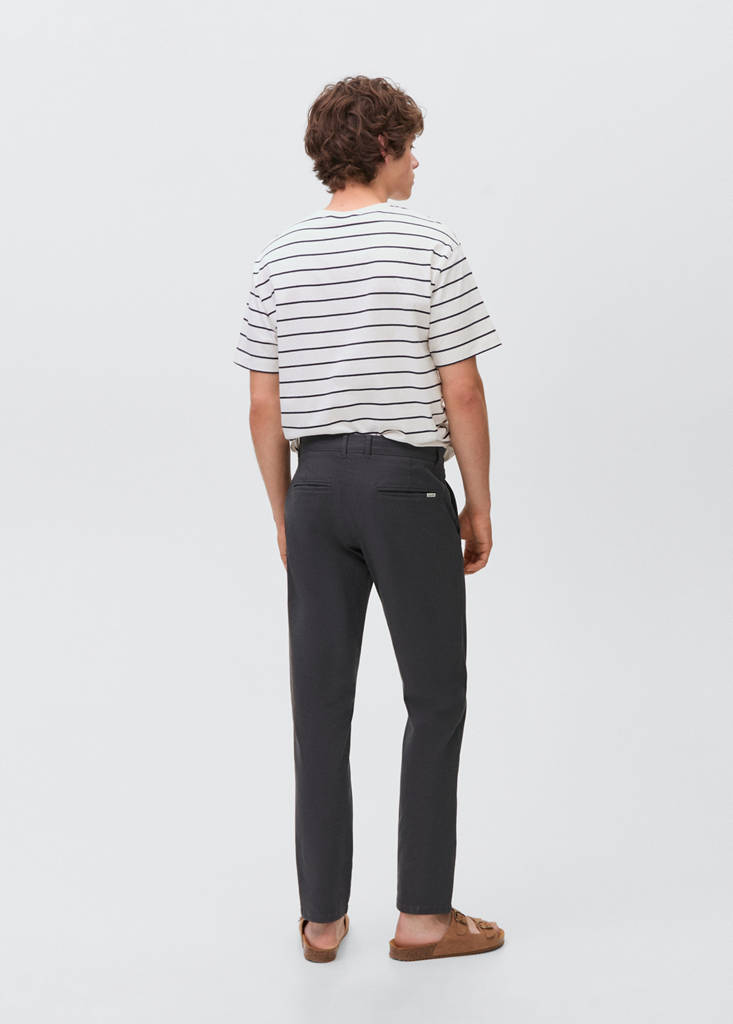 Stretchy chinos — Charcoal