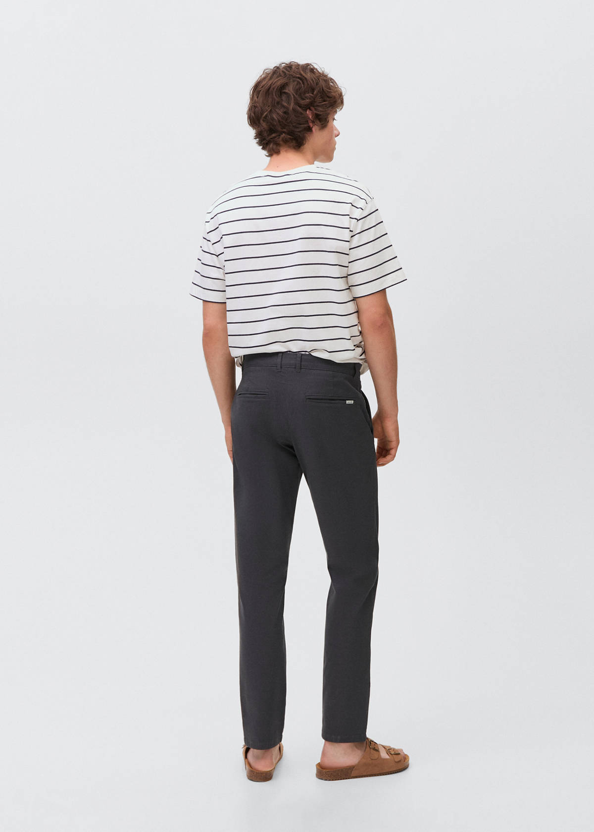 Stretchy chinos — Charcoal