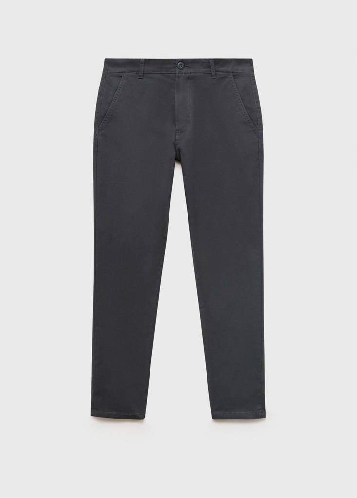 Stretchy chinos — Charcoal