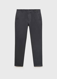 Stretchy chinos — Charcoal 3