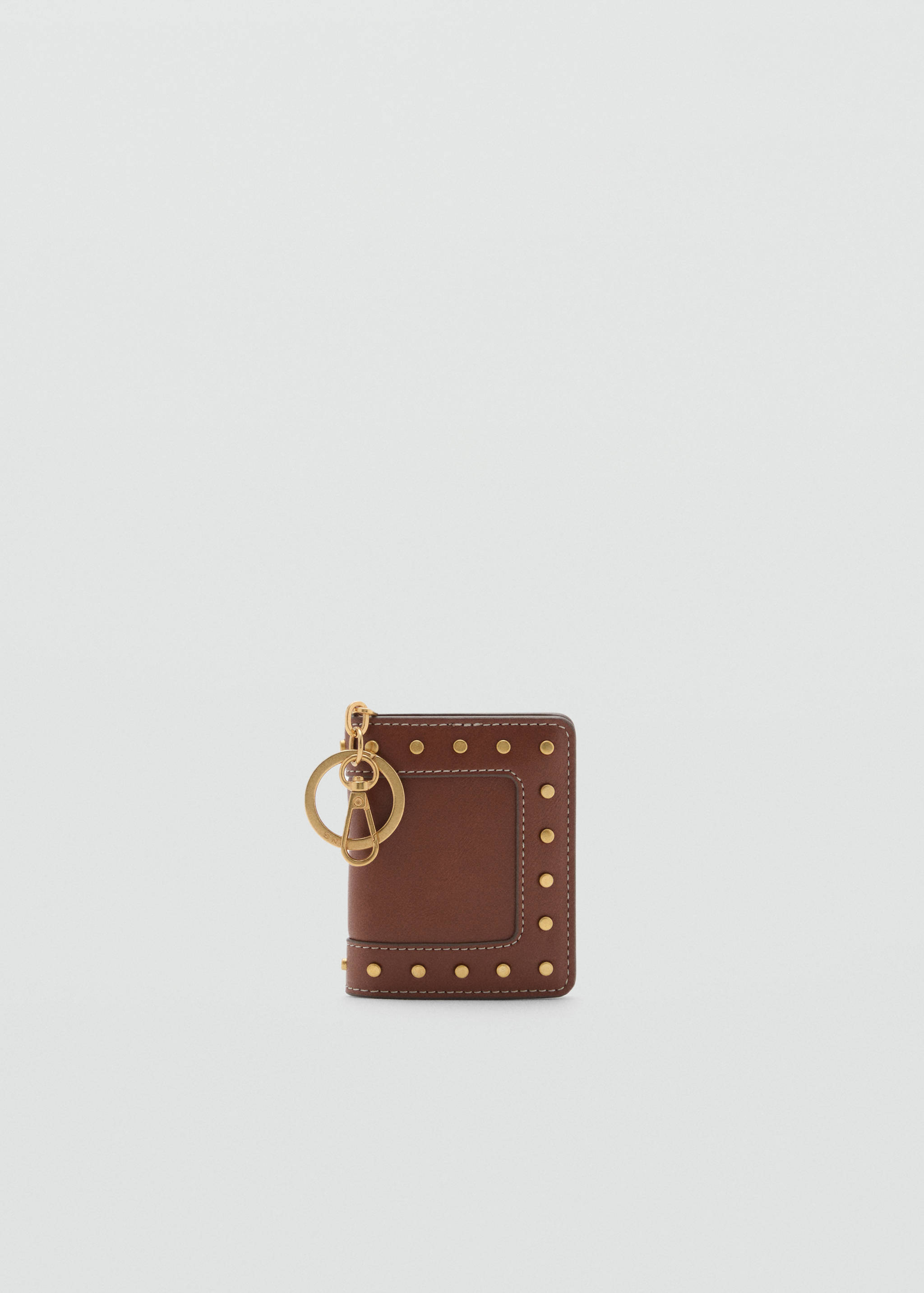 Studded wallet with keychain detail - Article without model