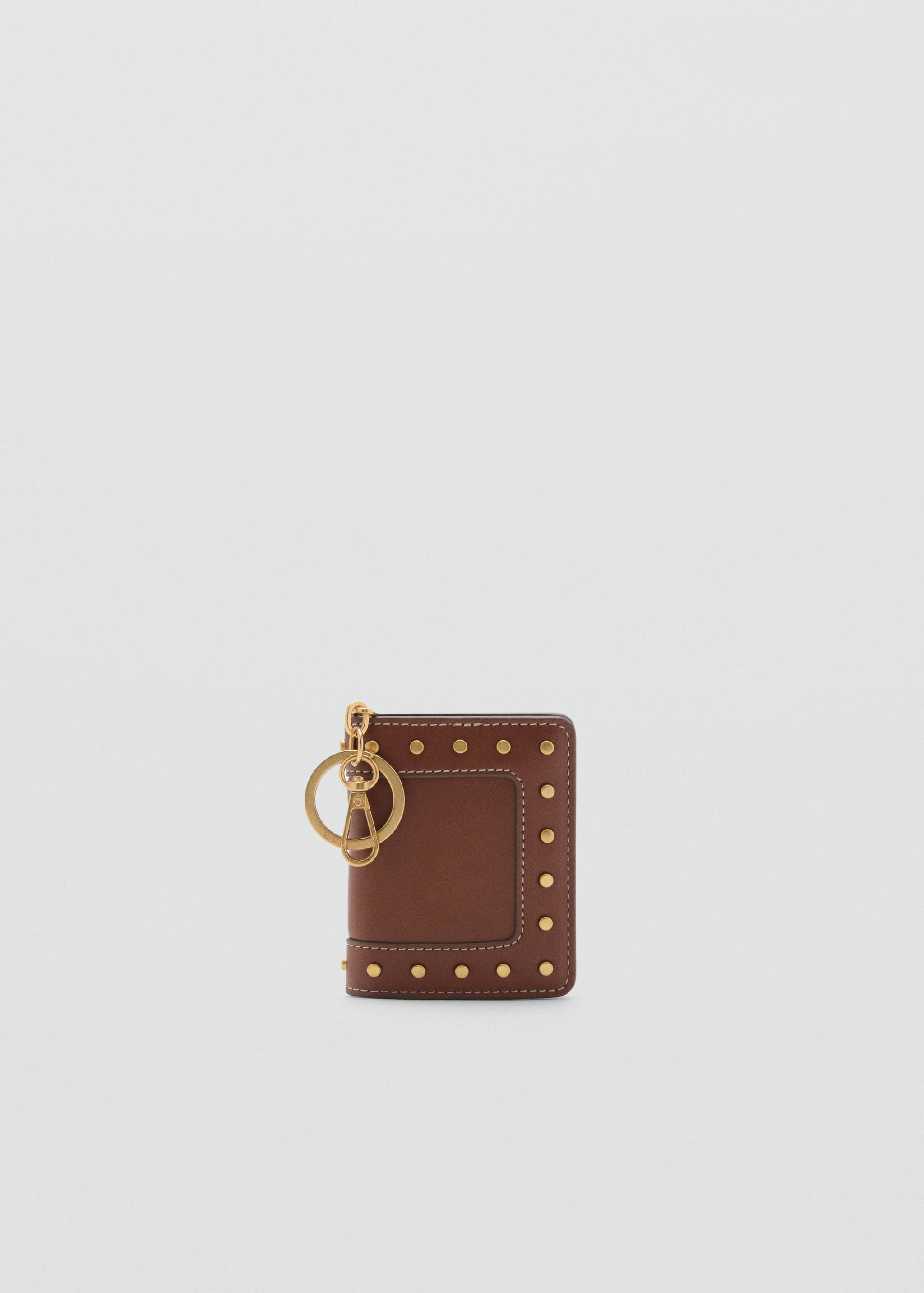 Studded wallet with keychain detail - Article without model