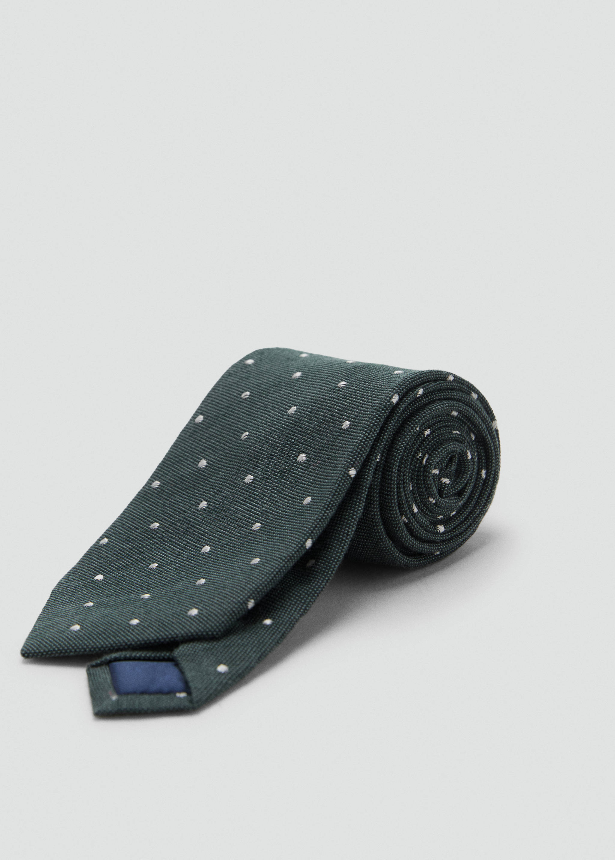 Polka-dot silk tie - Medium plane