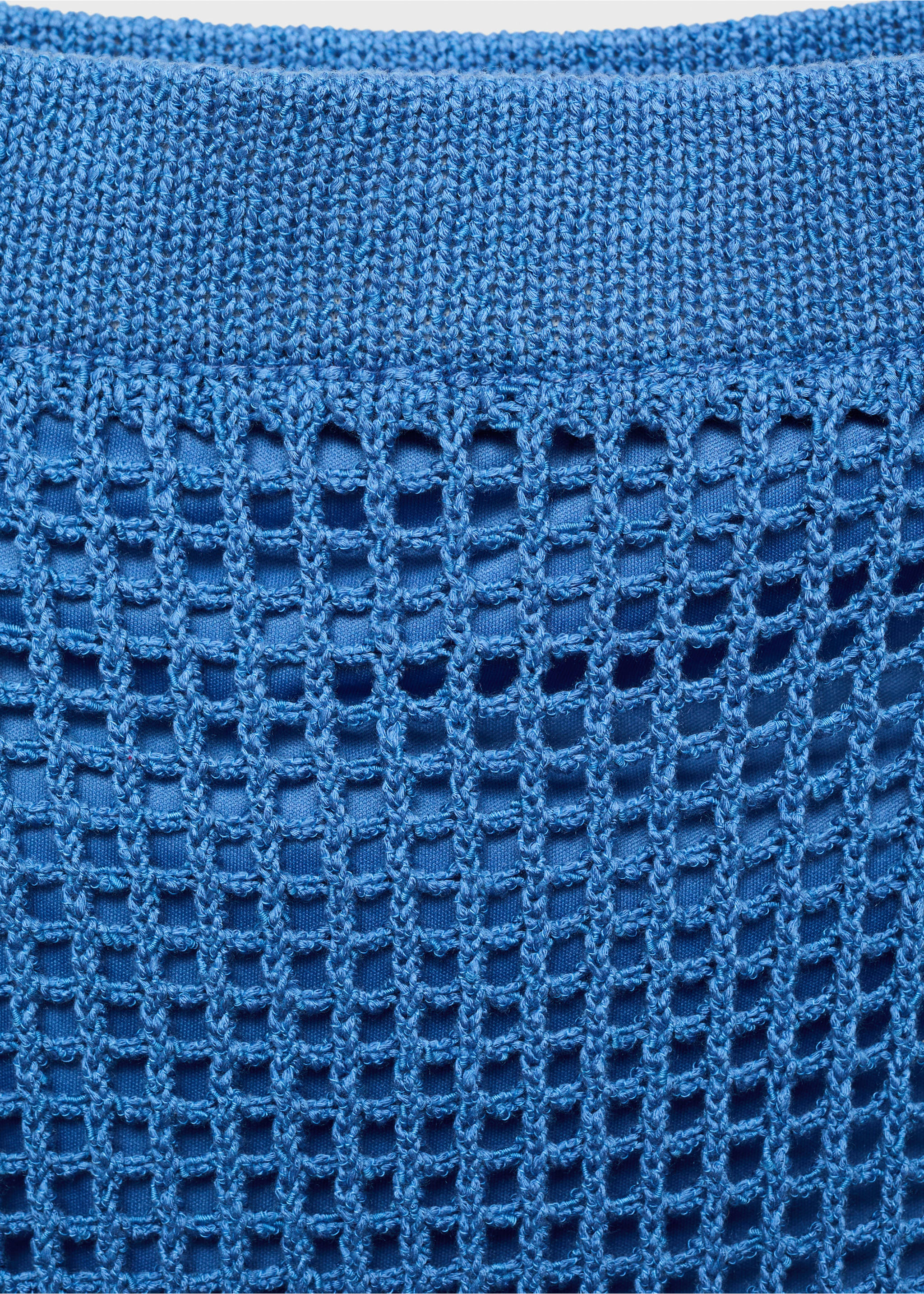Jupe longue crochet - Détail de l'article 8, Bleu. Ref: 17061218-00.