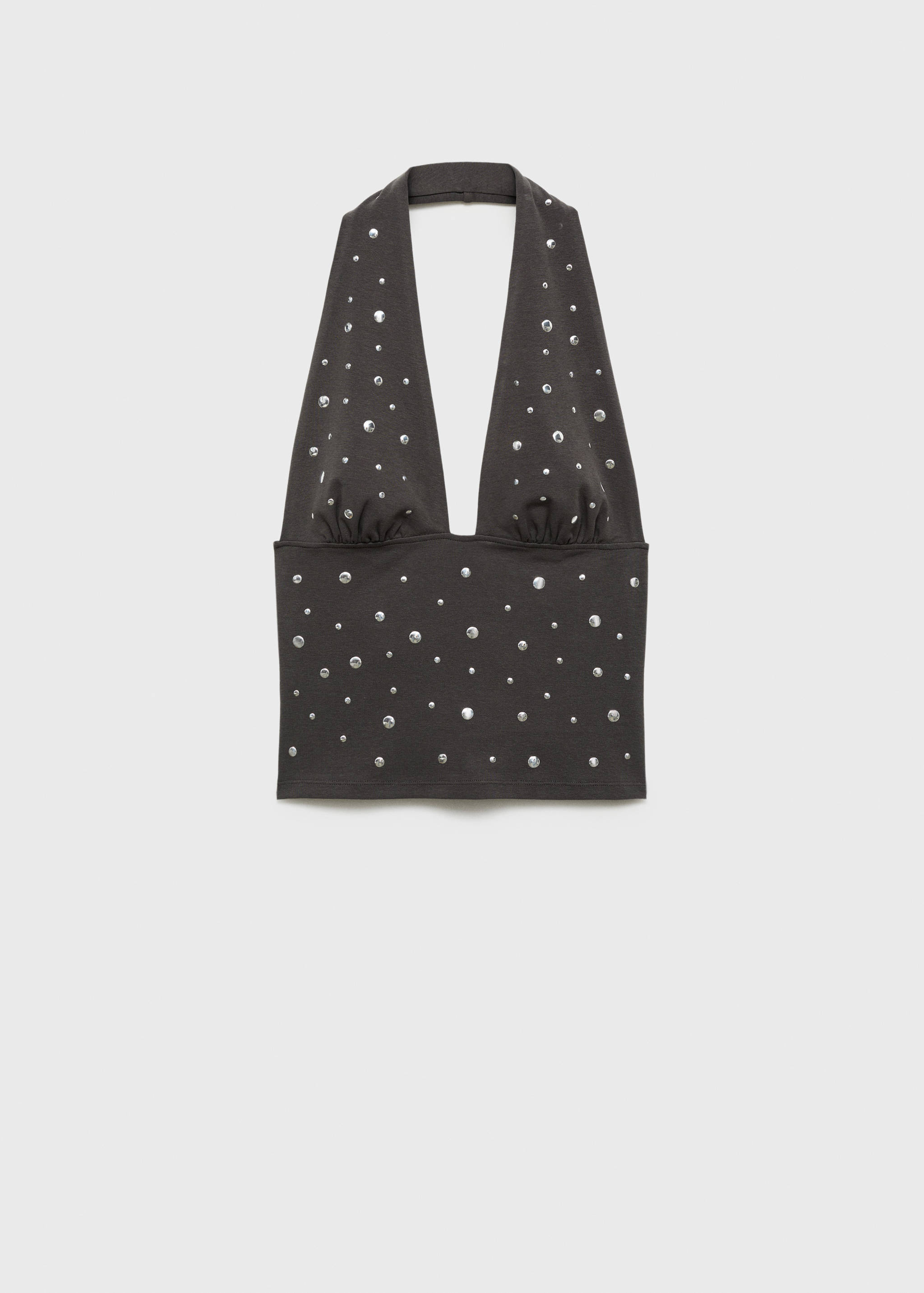 Halter top with metallic appliqués - Article without model