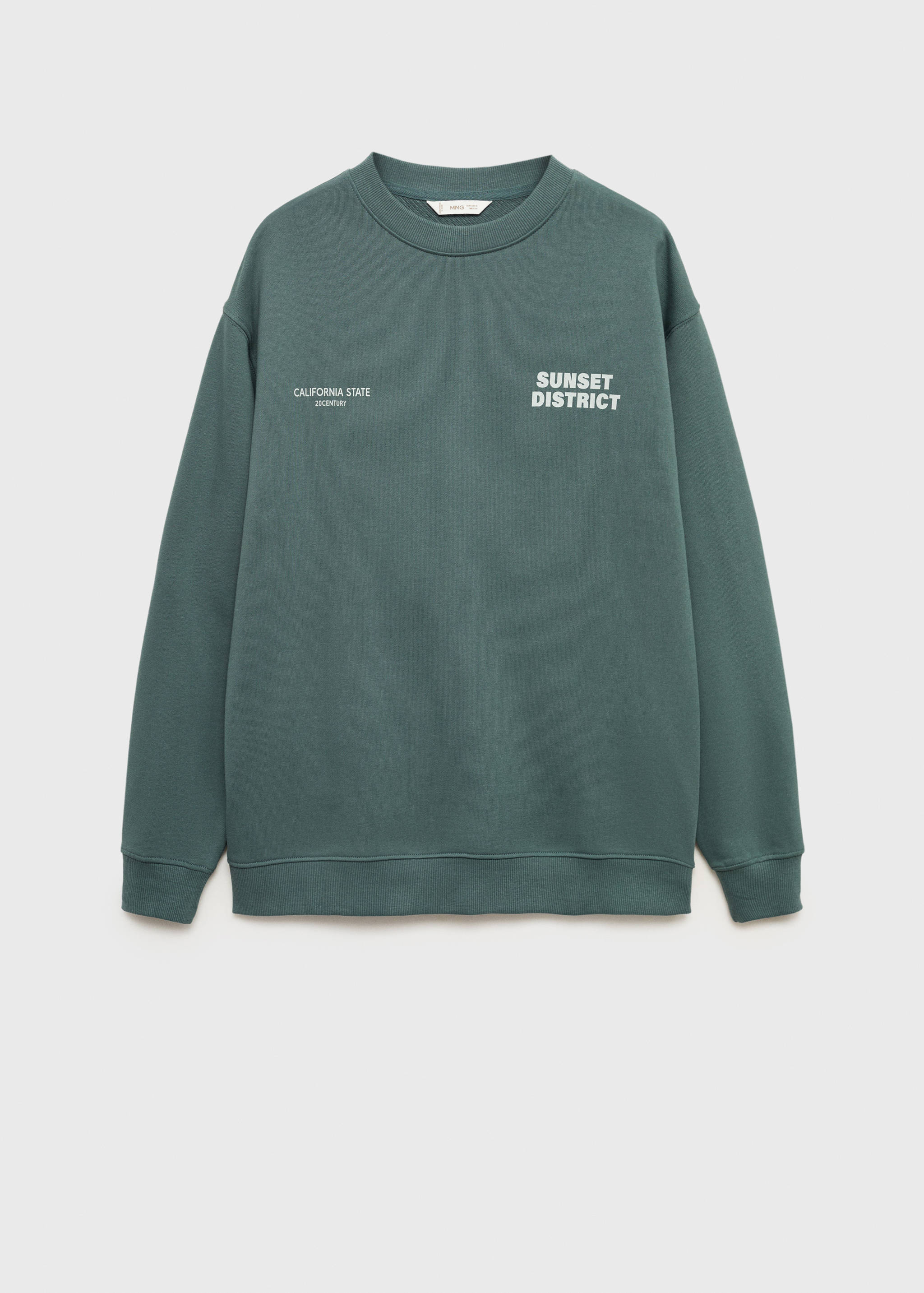 Combined printed cotton sweatshirt - Article without model