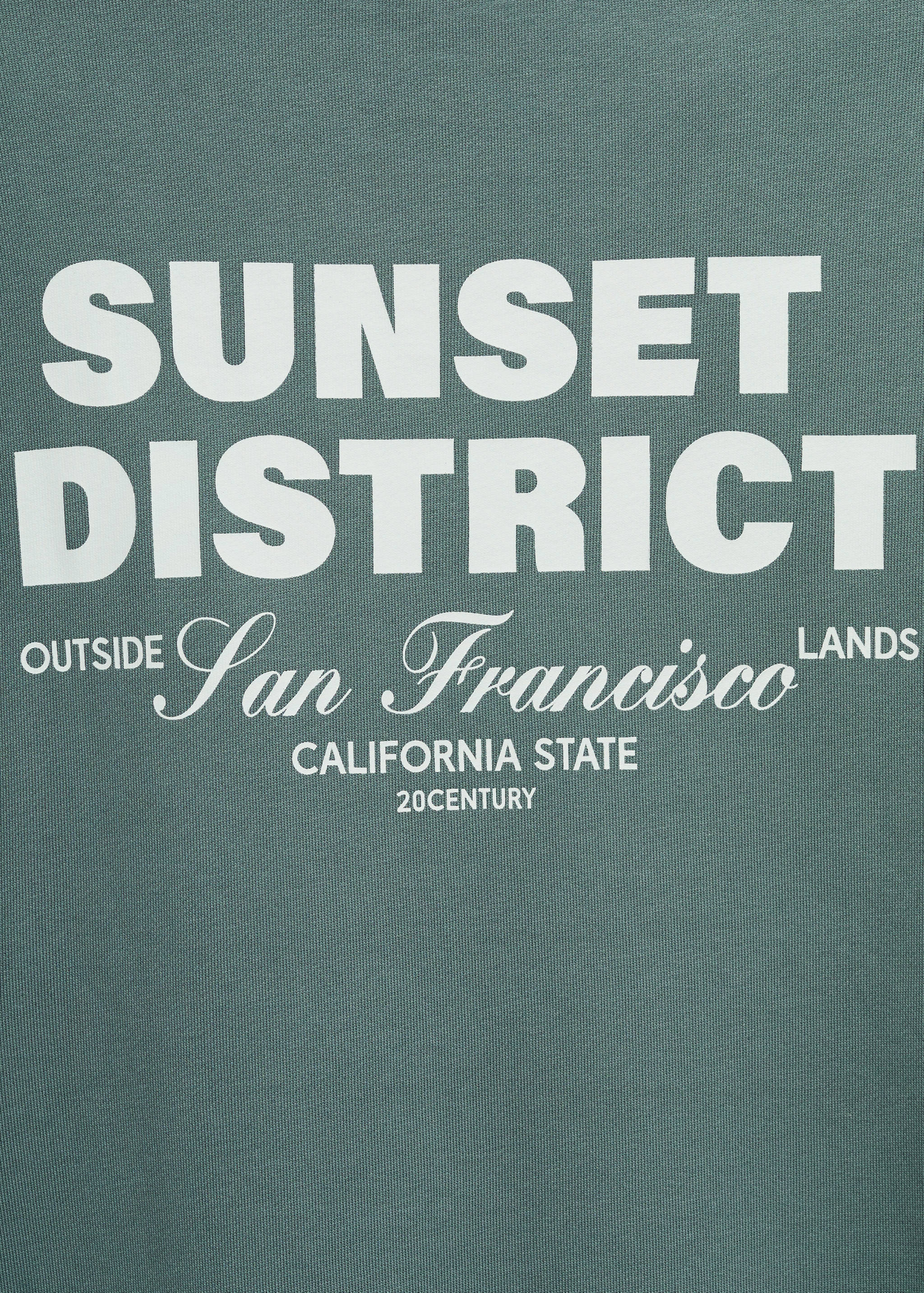 Combined printed cotton sweatshirt - Details of the article 8