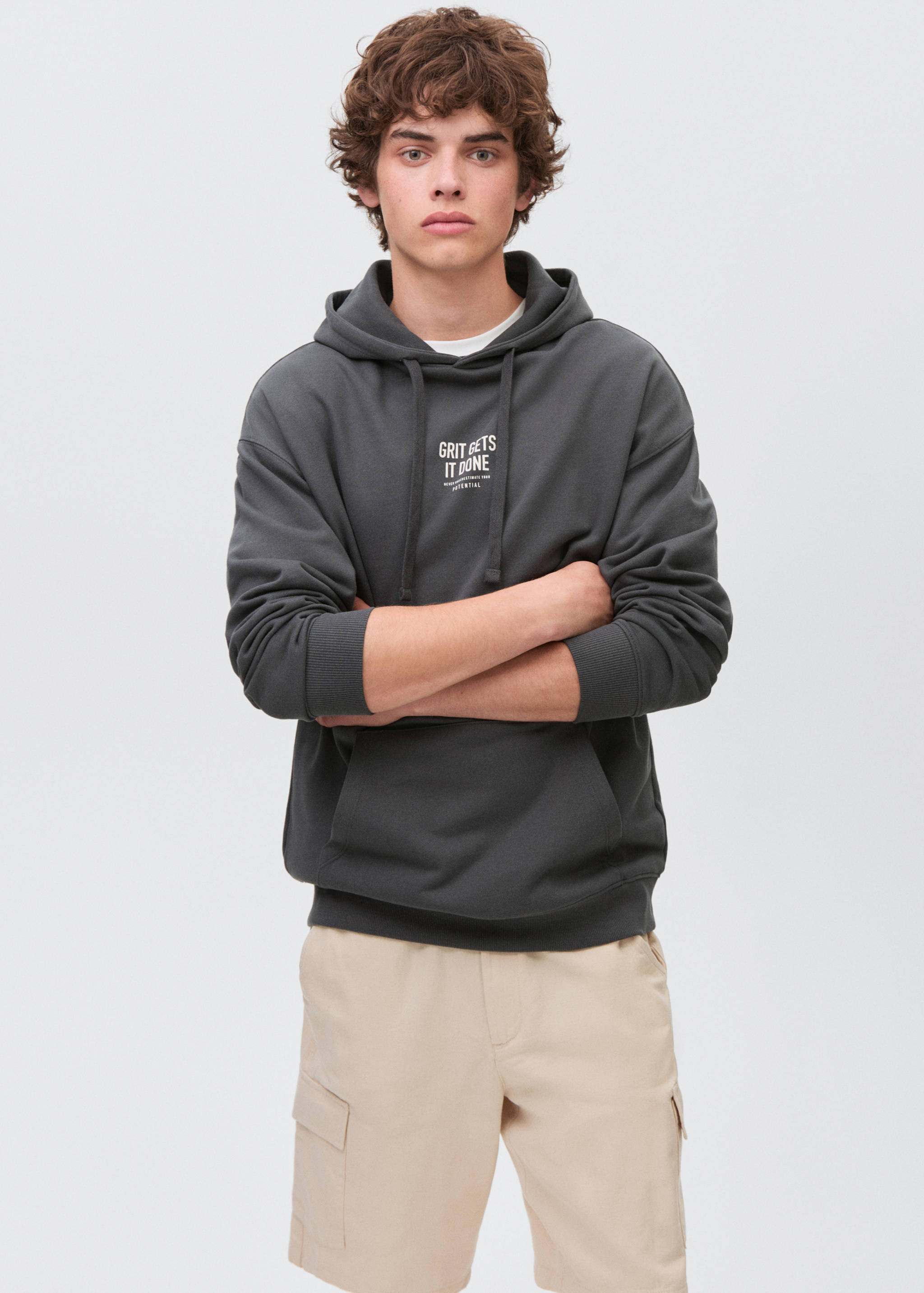 Printed hoodie - Medium plane