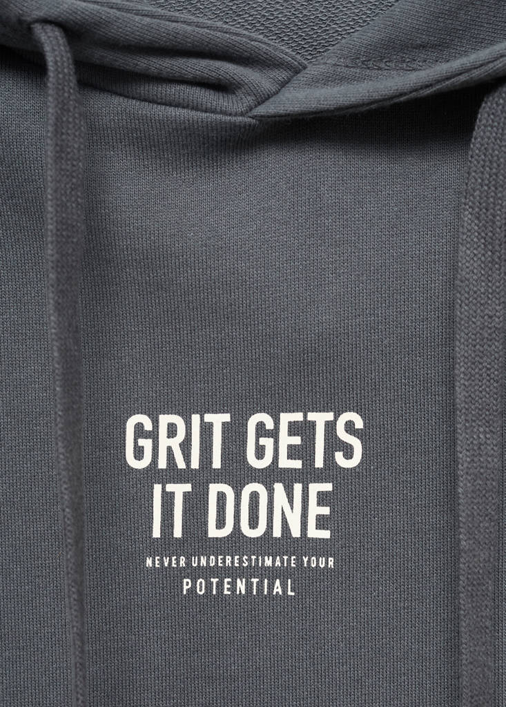 Printed hoodie — Charcoal