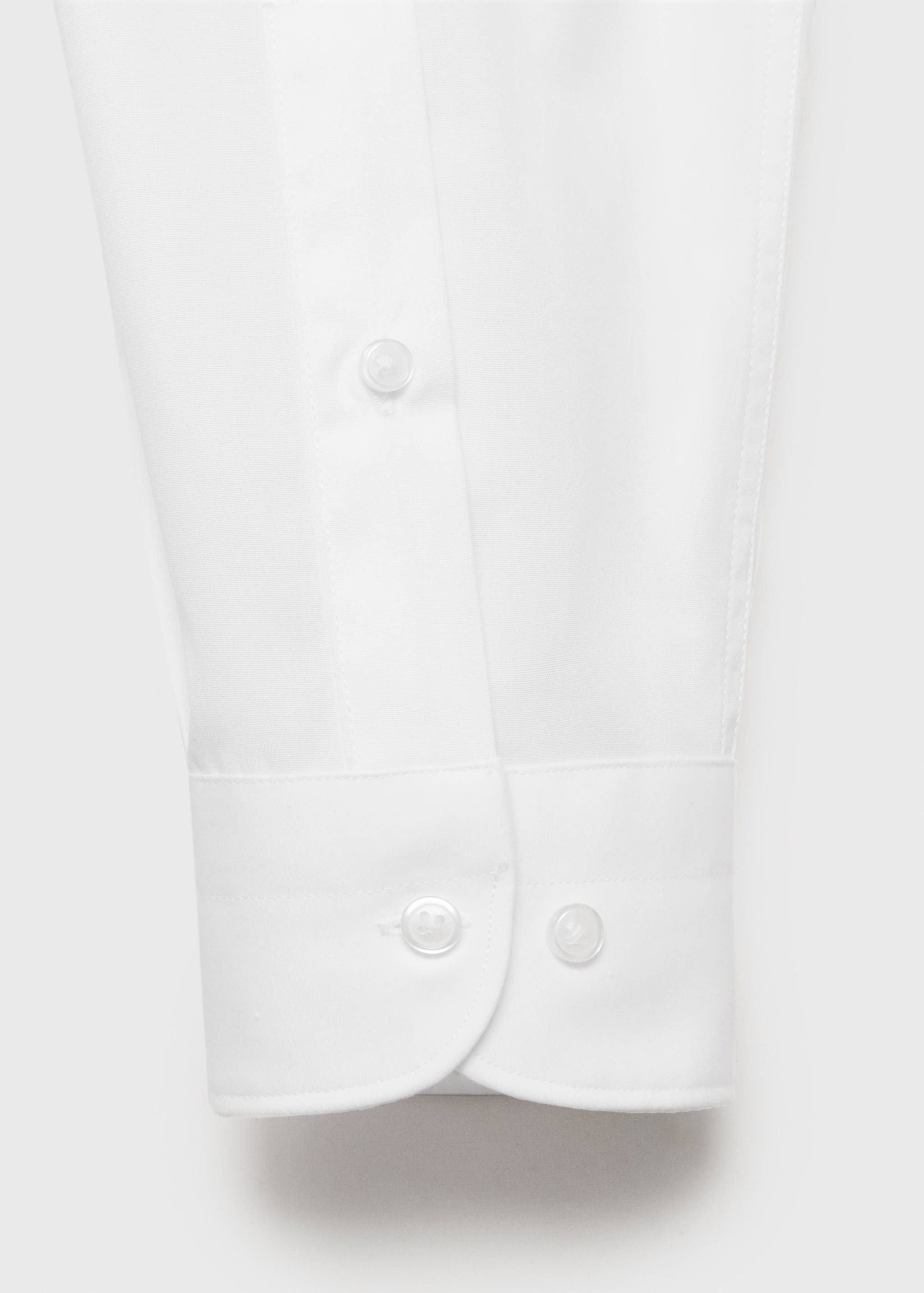 Kostymskjorta slim fit bomull poplin - Detaljer om artikeln 0