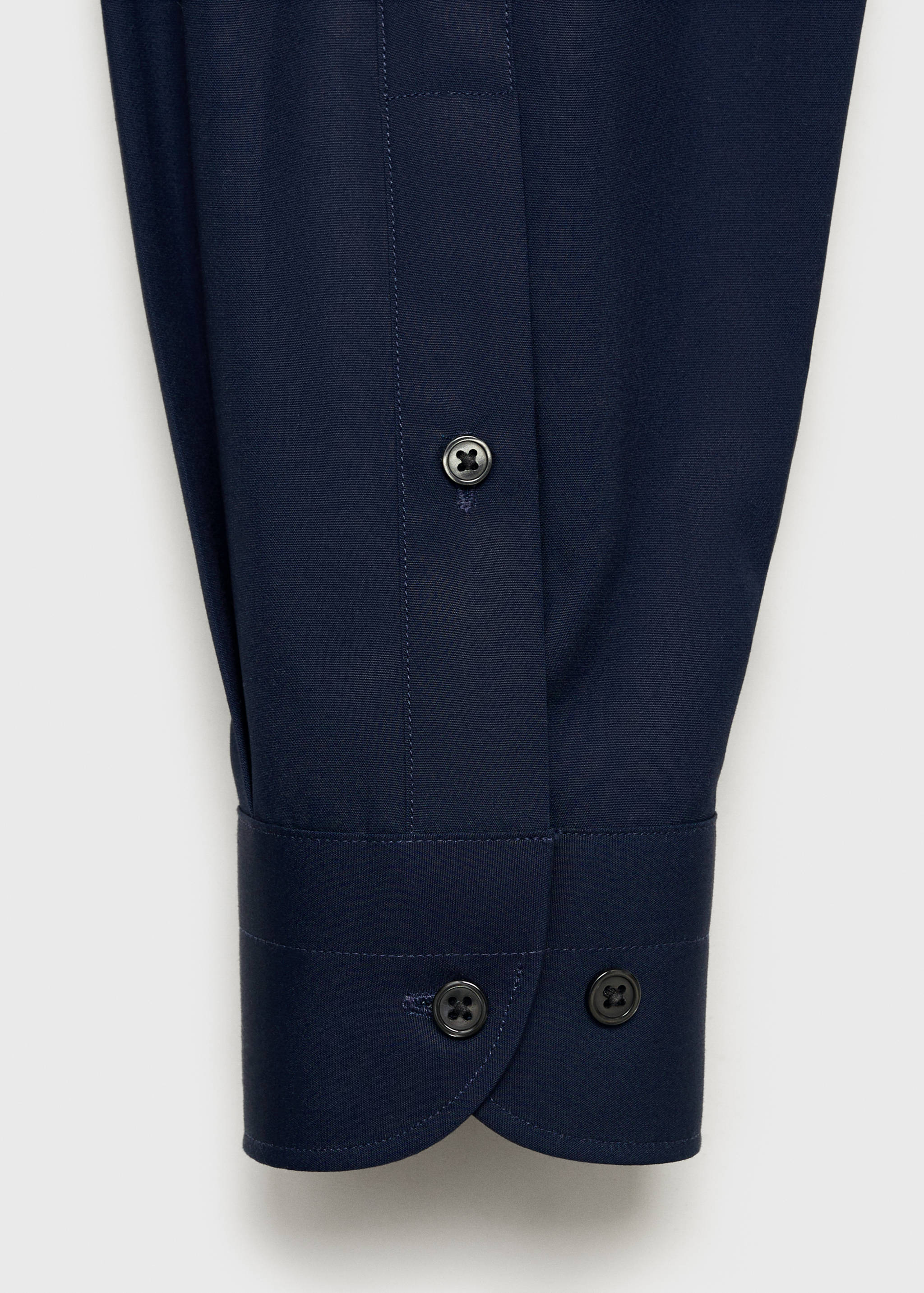 Kostymskjorta slim fit bomull poplin - Detaljer om artikeln 0