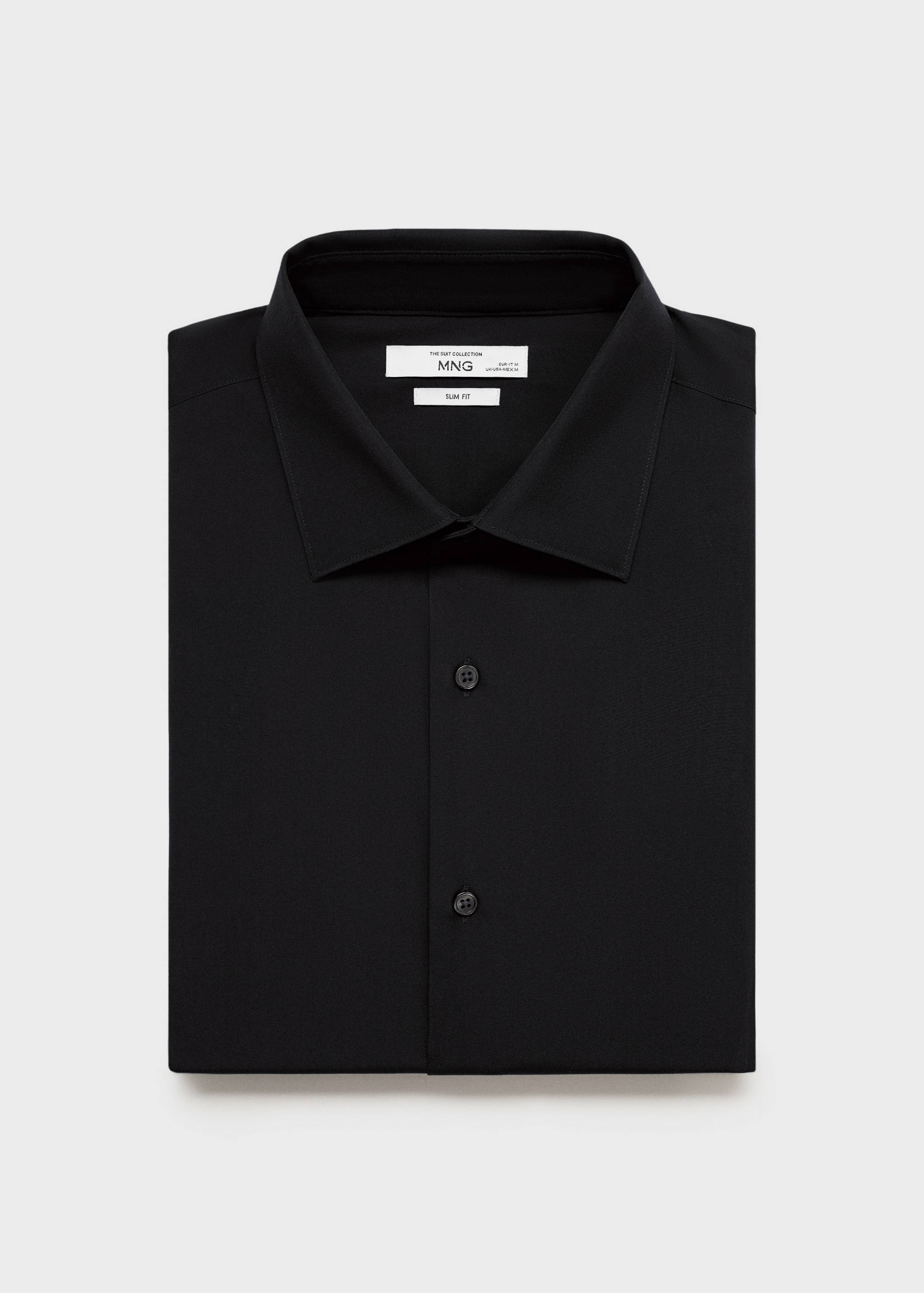 Kostymskjorta slim fit bomull poplin - Detaljer om artikeln 8