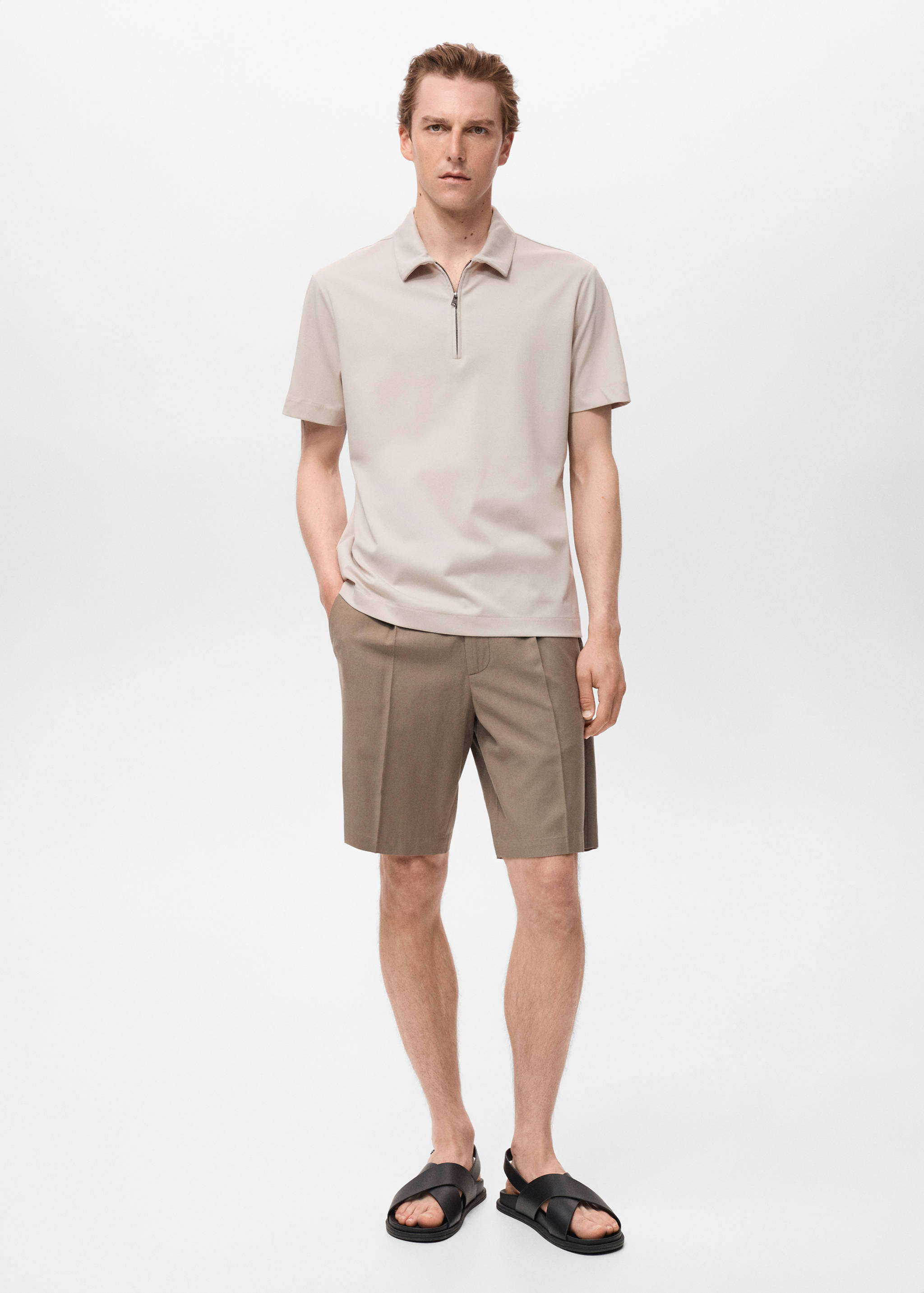 Zip neck polo shirt - General plane