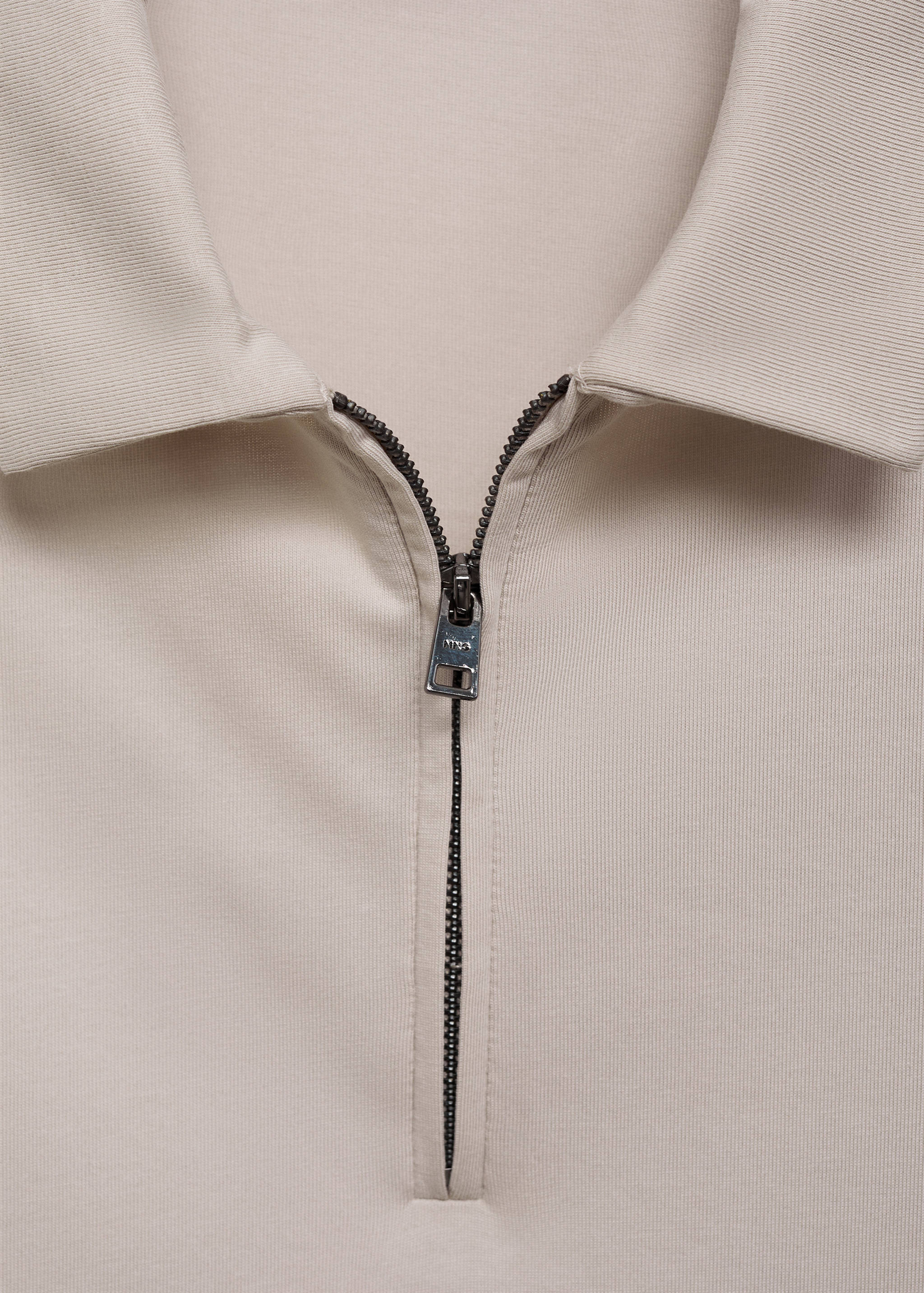 Zip neck polo shirt - Details of the article 8