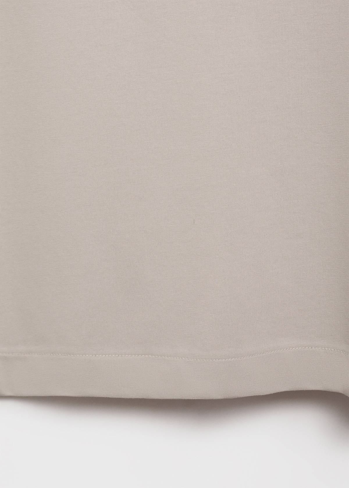 Zip neck polo shirt — Sand