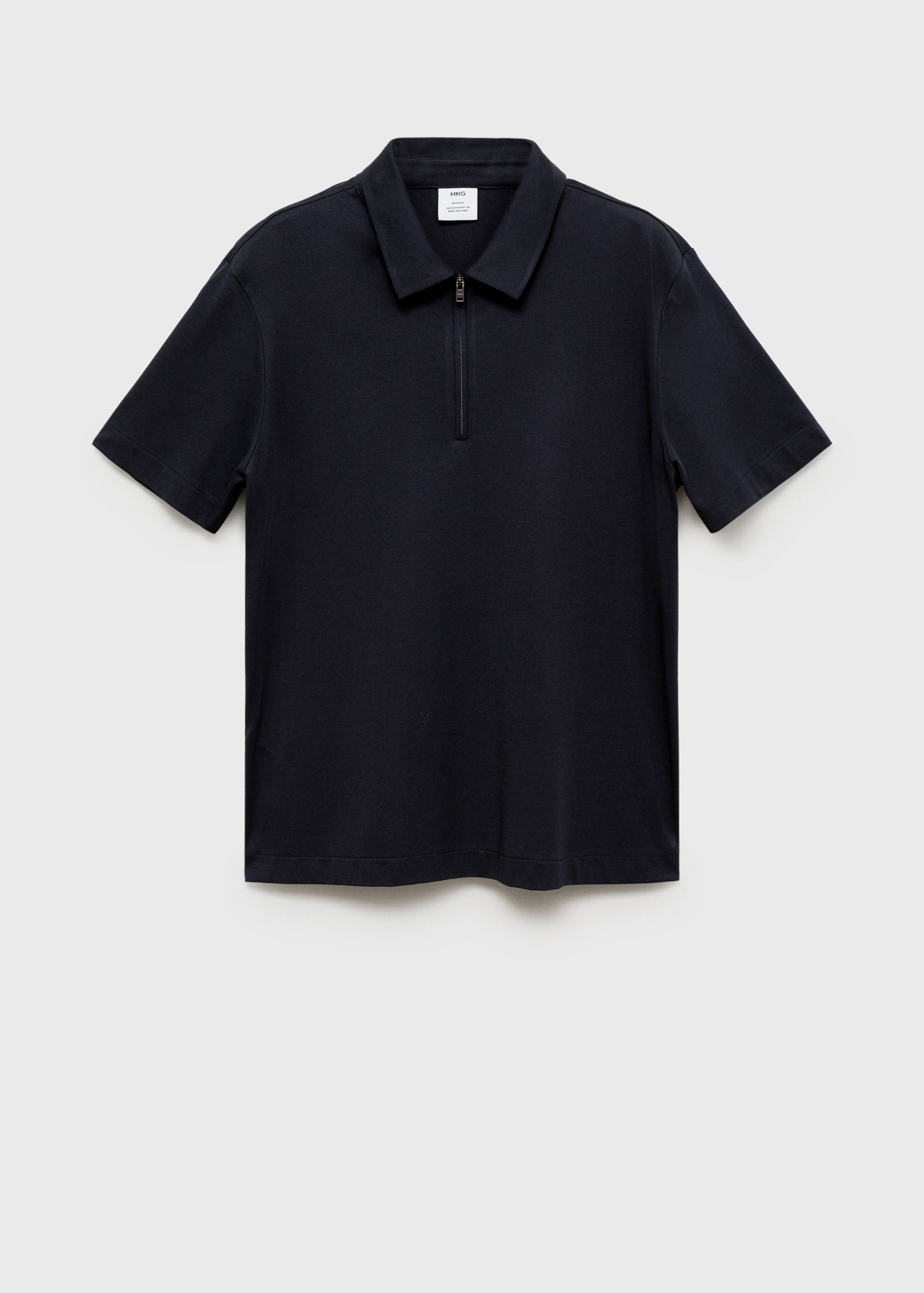 Zip neck polo shirt - Article without model