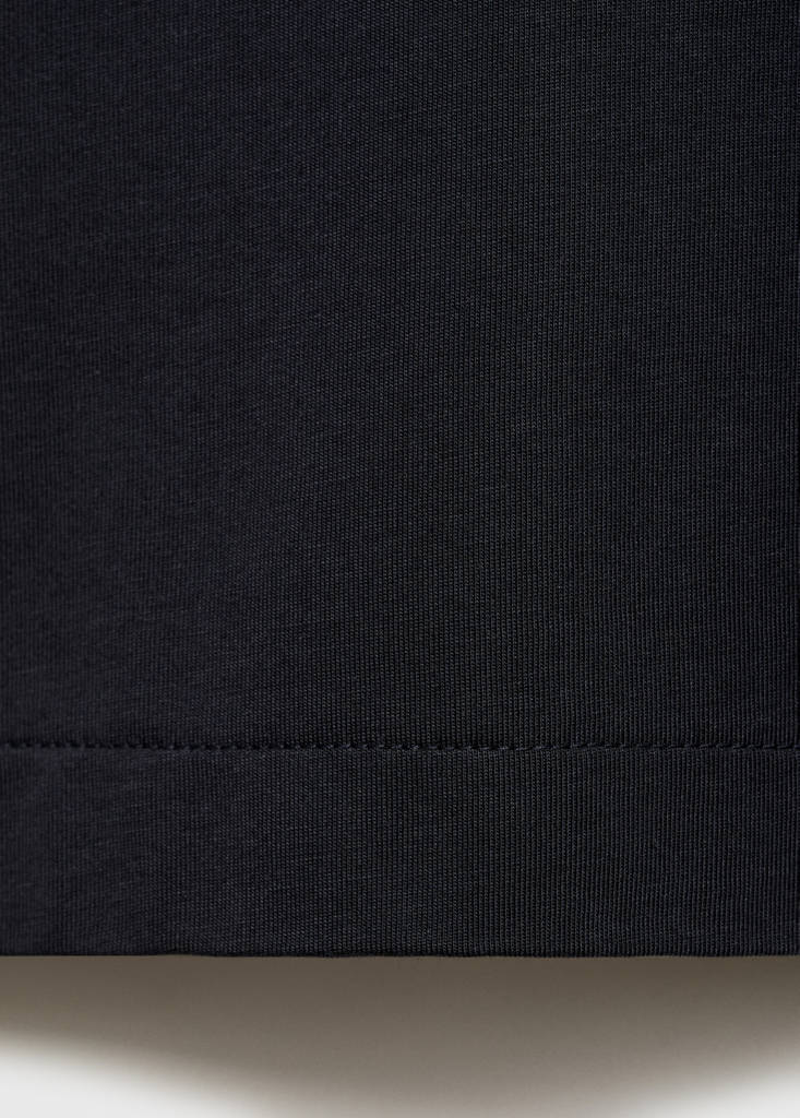 Zip neck polo shirt — Navy