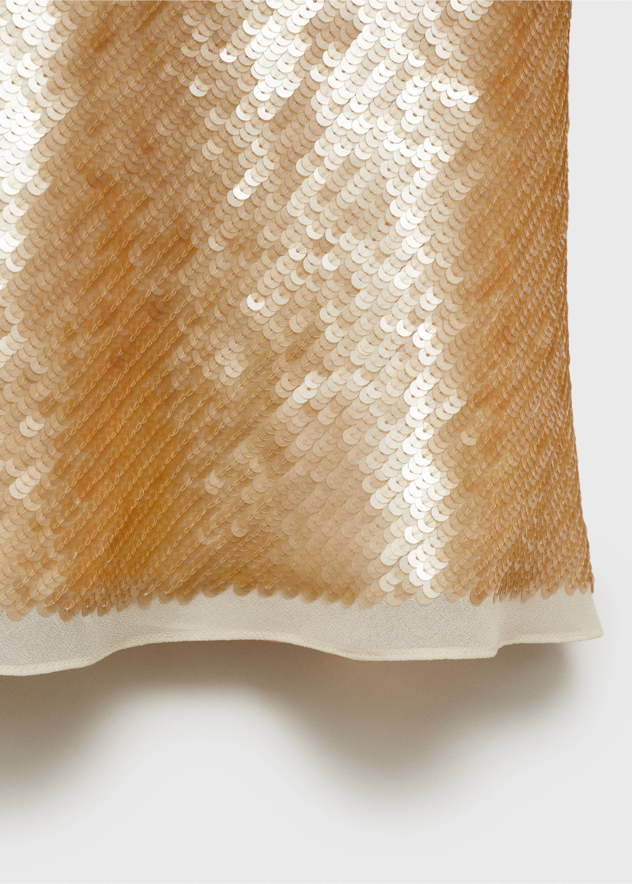 Vestido lentejuelas escote espalda - Detalle del artículo 8, Amarillo pastel. Ref: 17061230-00.