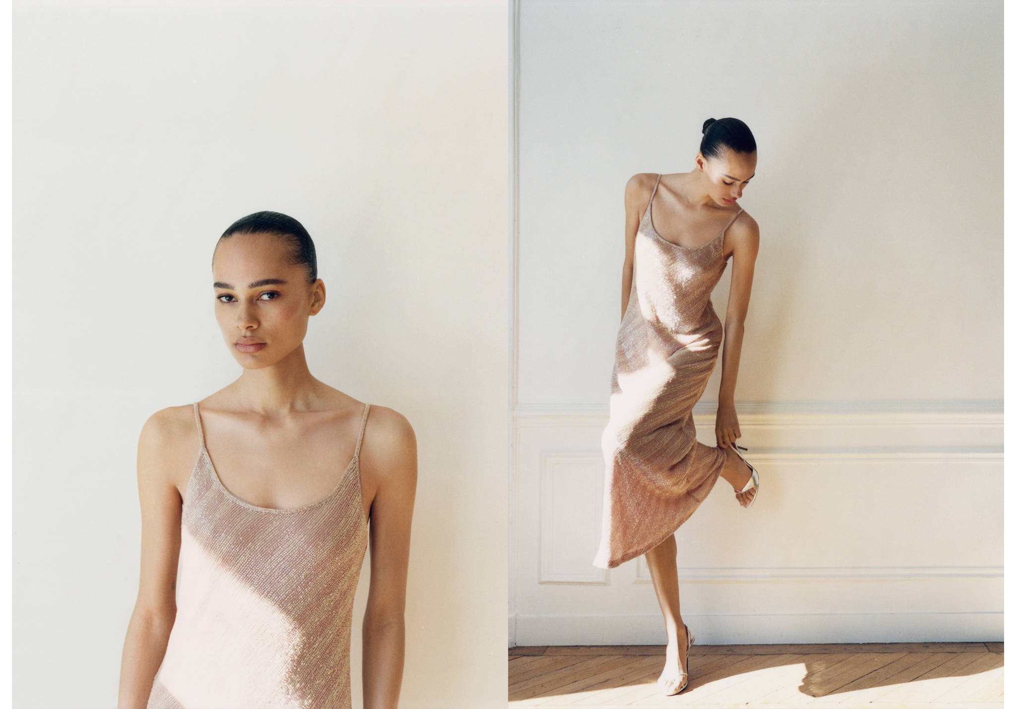 Scoop-back sequin dress - Panoramic plane