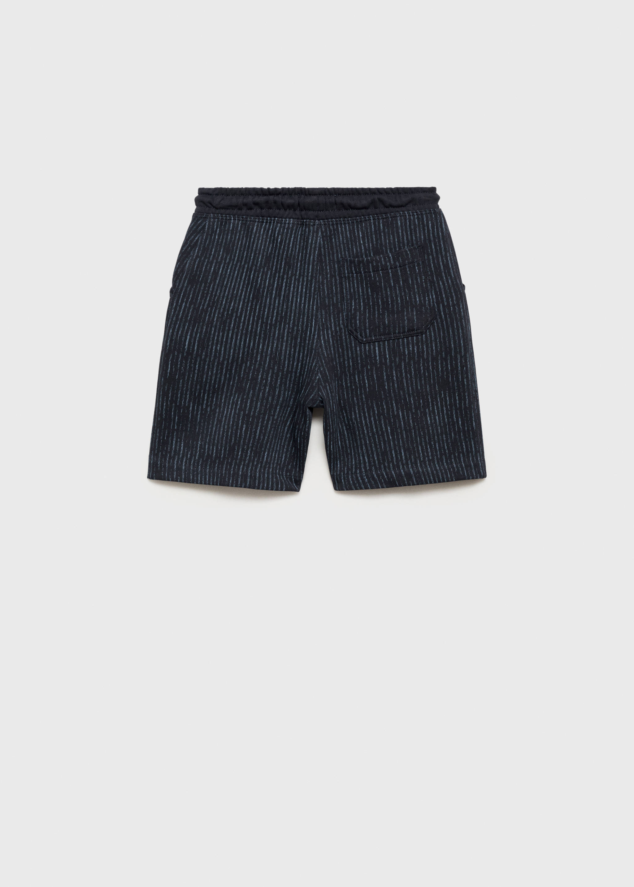 Printed cotton bermuda shorts - Reverse of the article