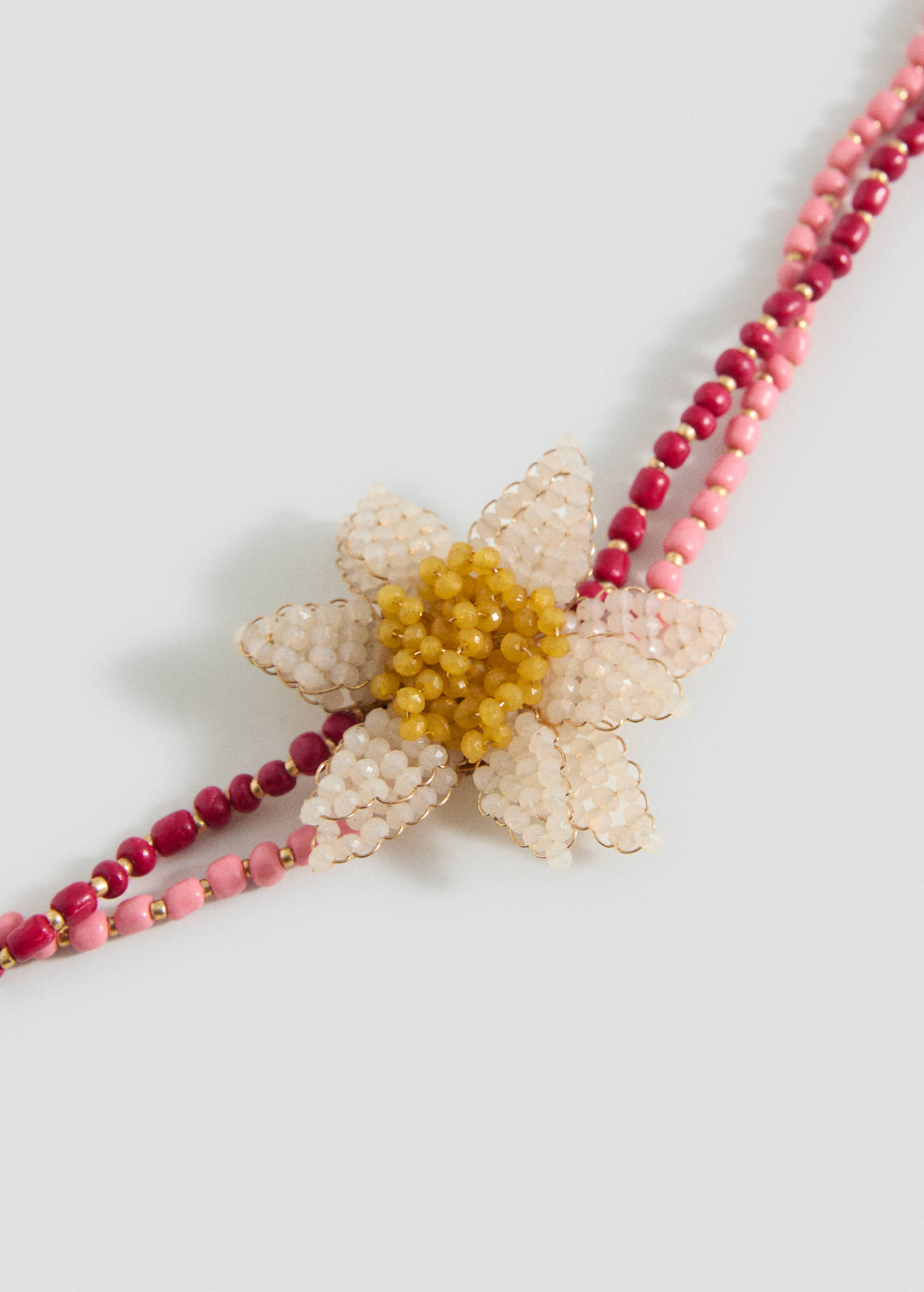 Flower choker necklace - Medium plane