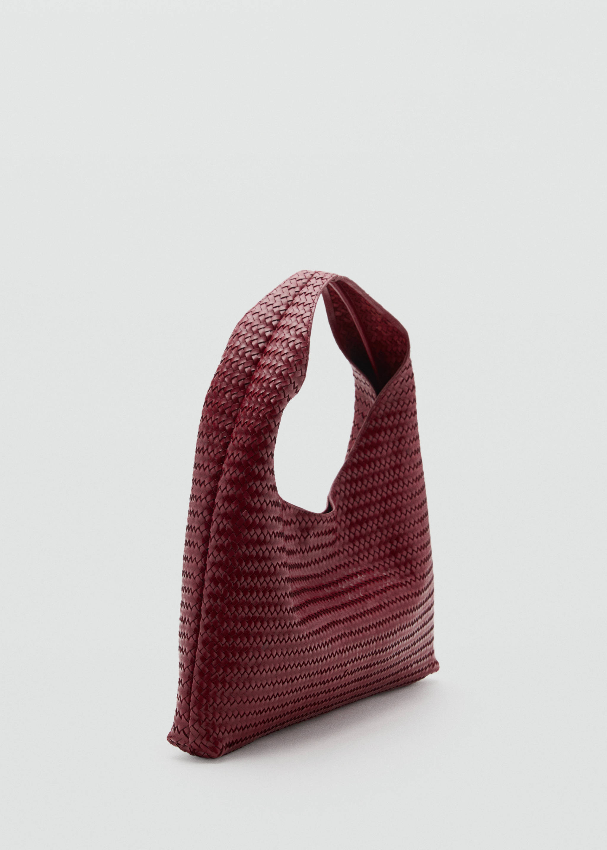 Μεσαία τσάντα ώμου δέρμα πλεγμένο - Μεσαίο πλάνο