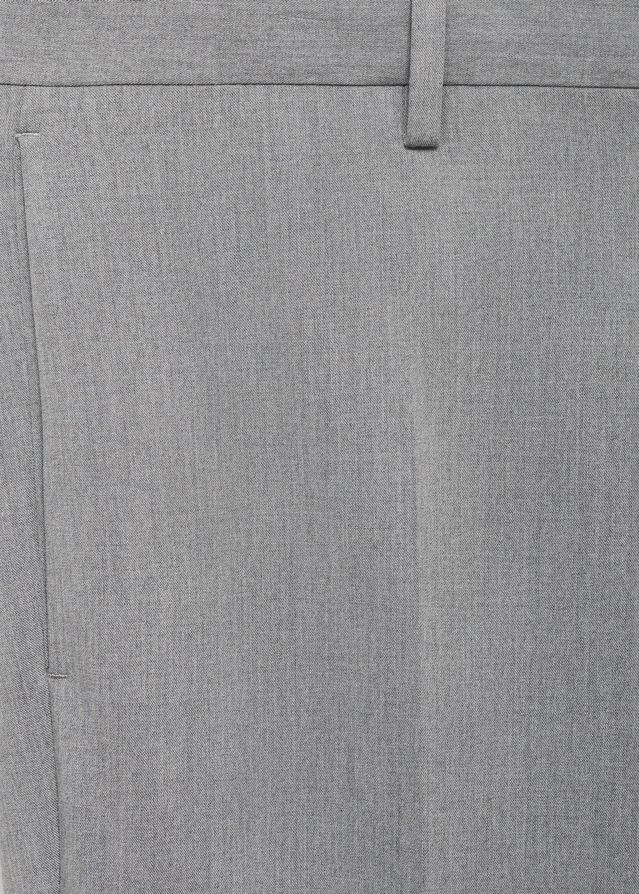 Stretch fabric super slim-fit suit trousers - Details of the article 0