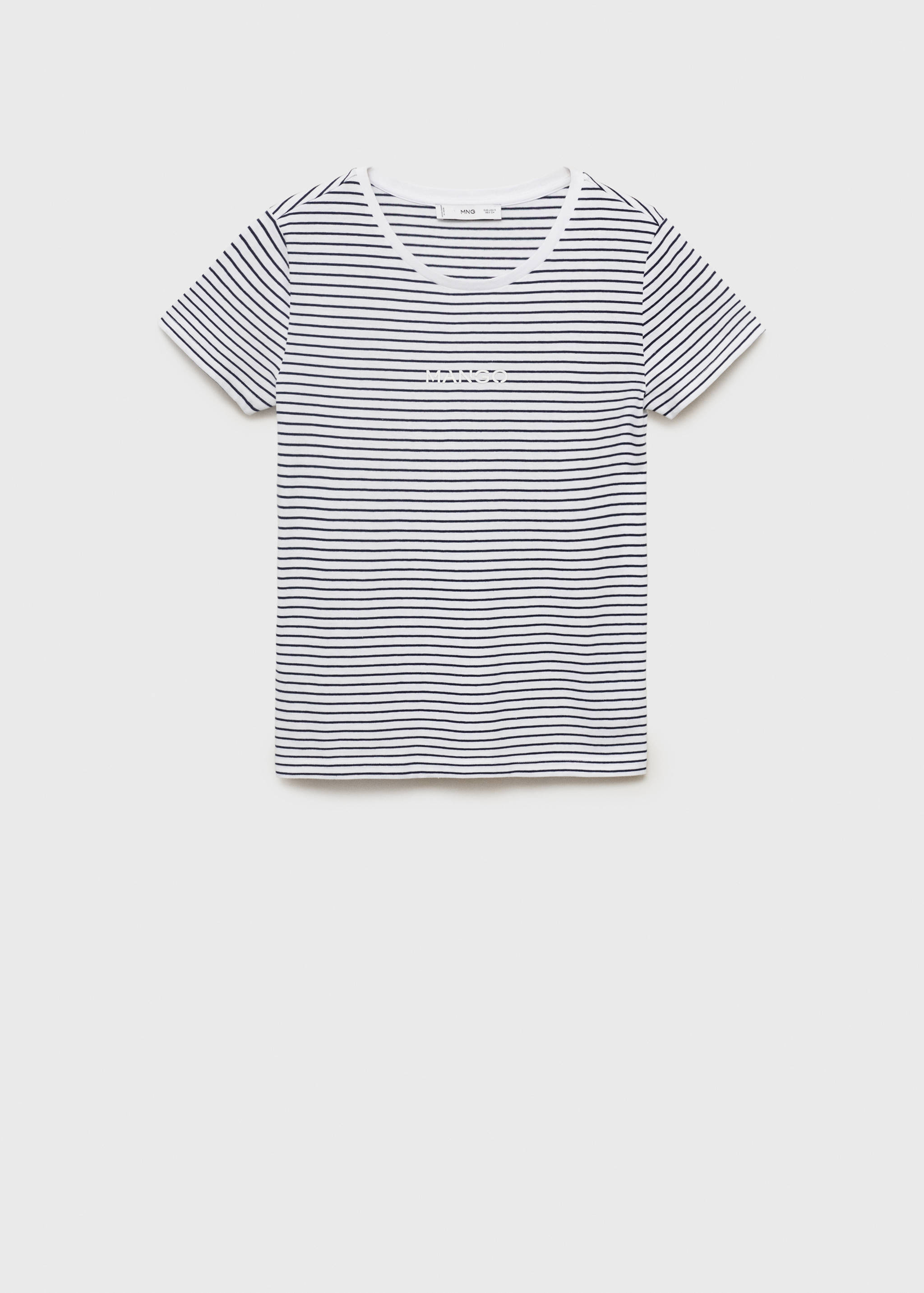条纹标志T恤 - null