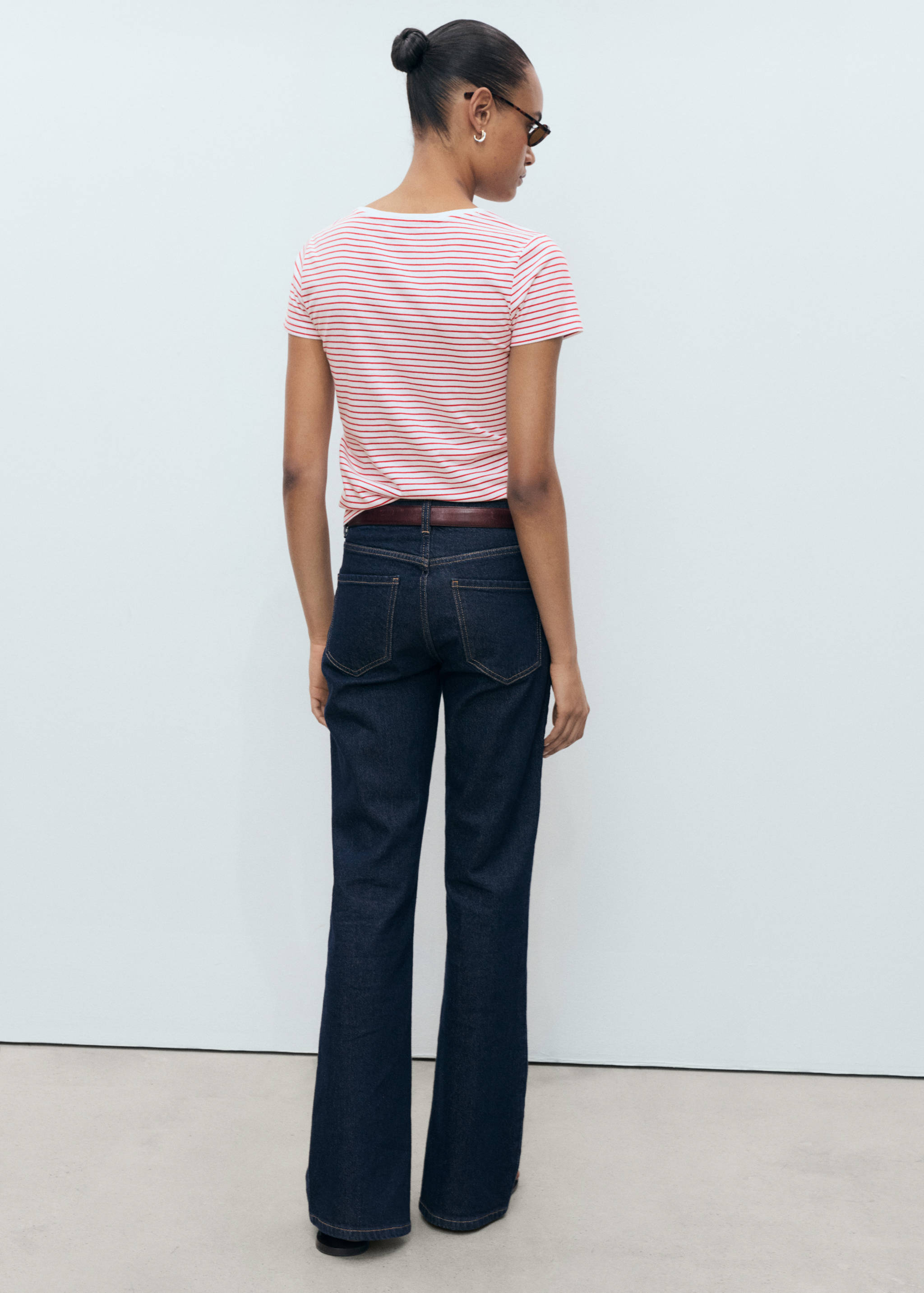 条纹标志T恤 - null