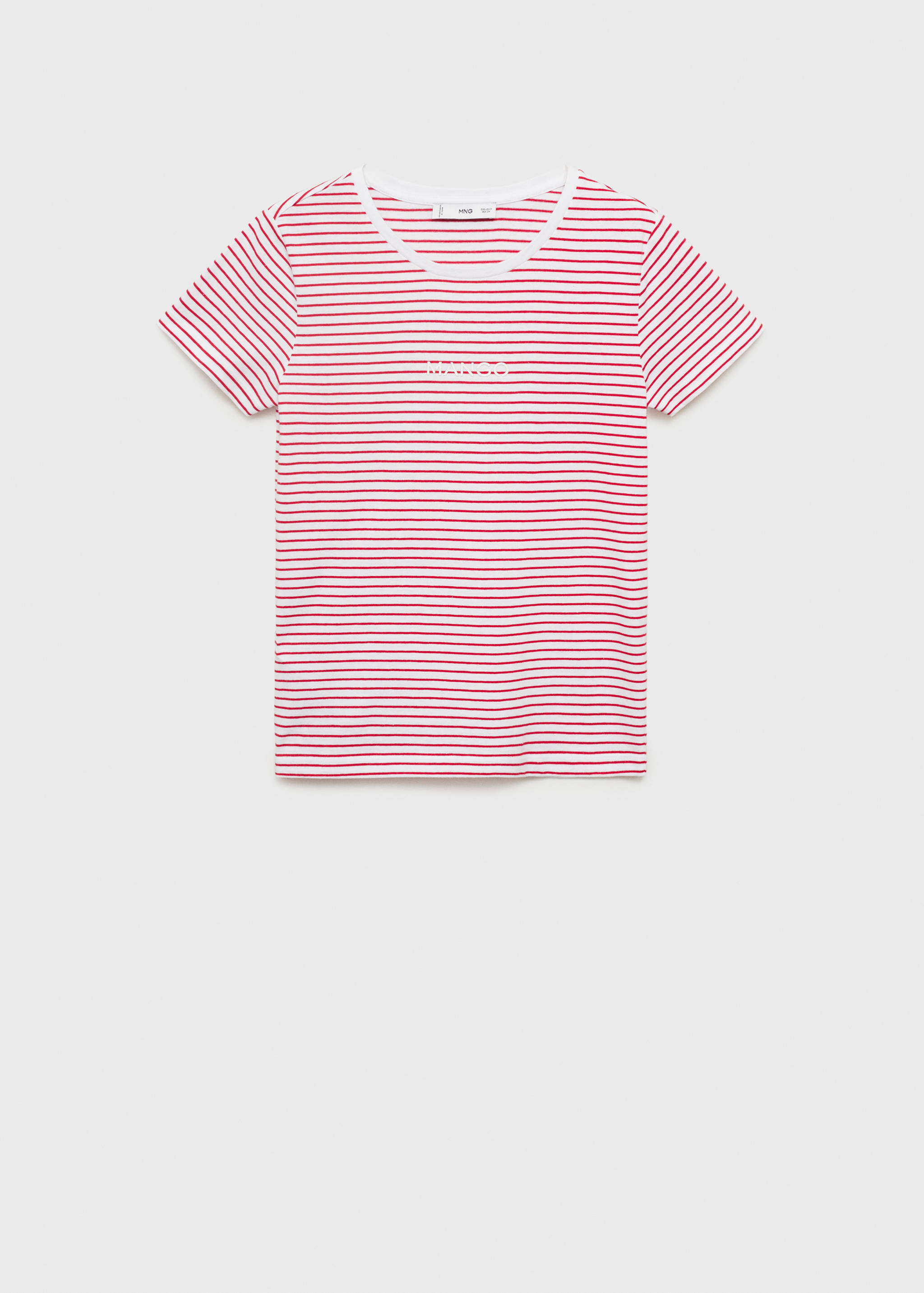 条纹标志T恤 - null