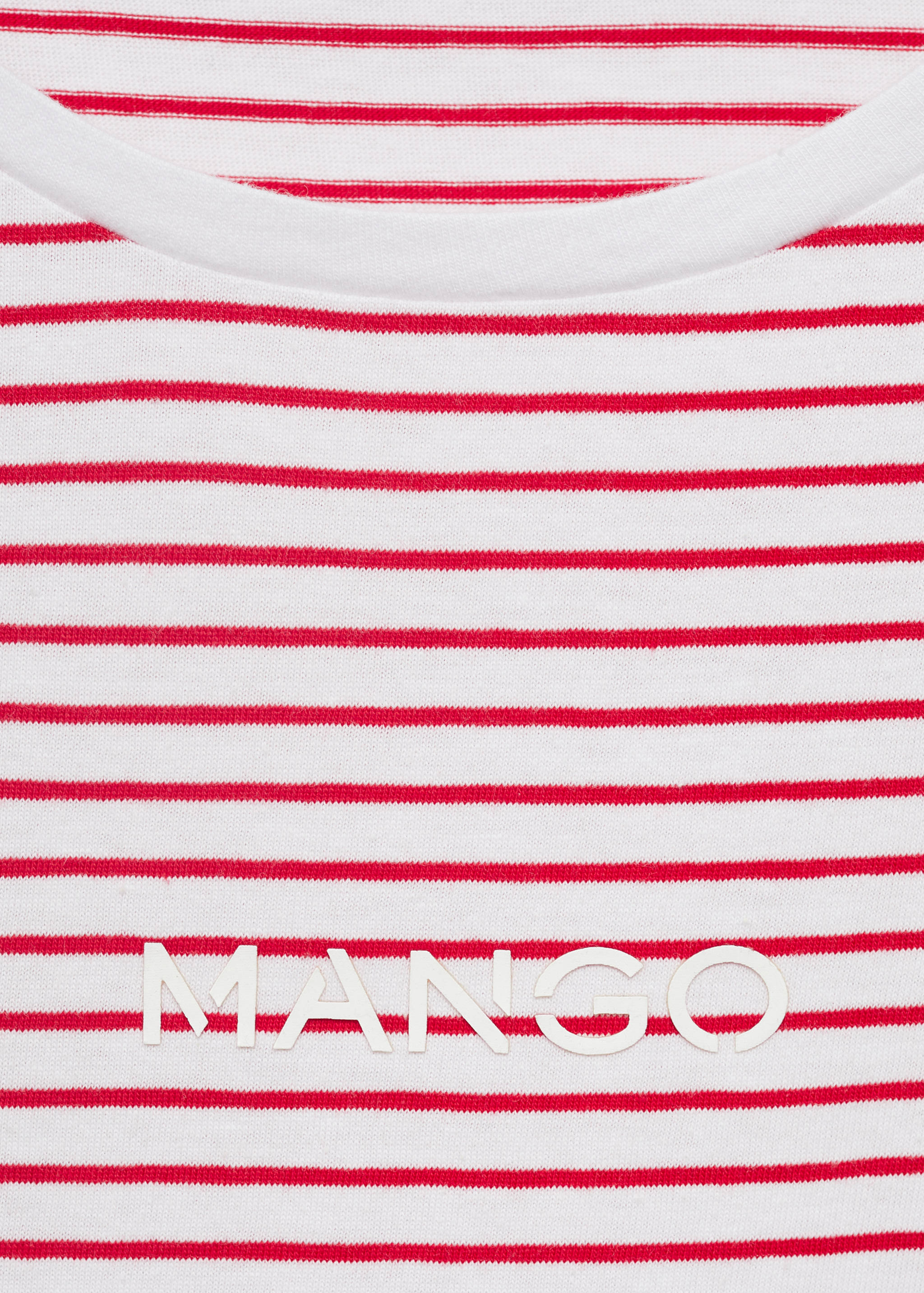 条纹标志T恤 - null