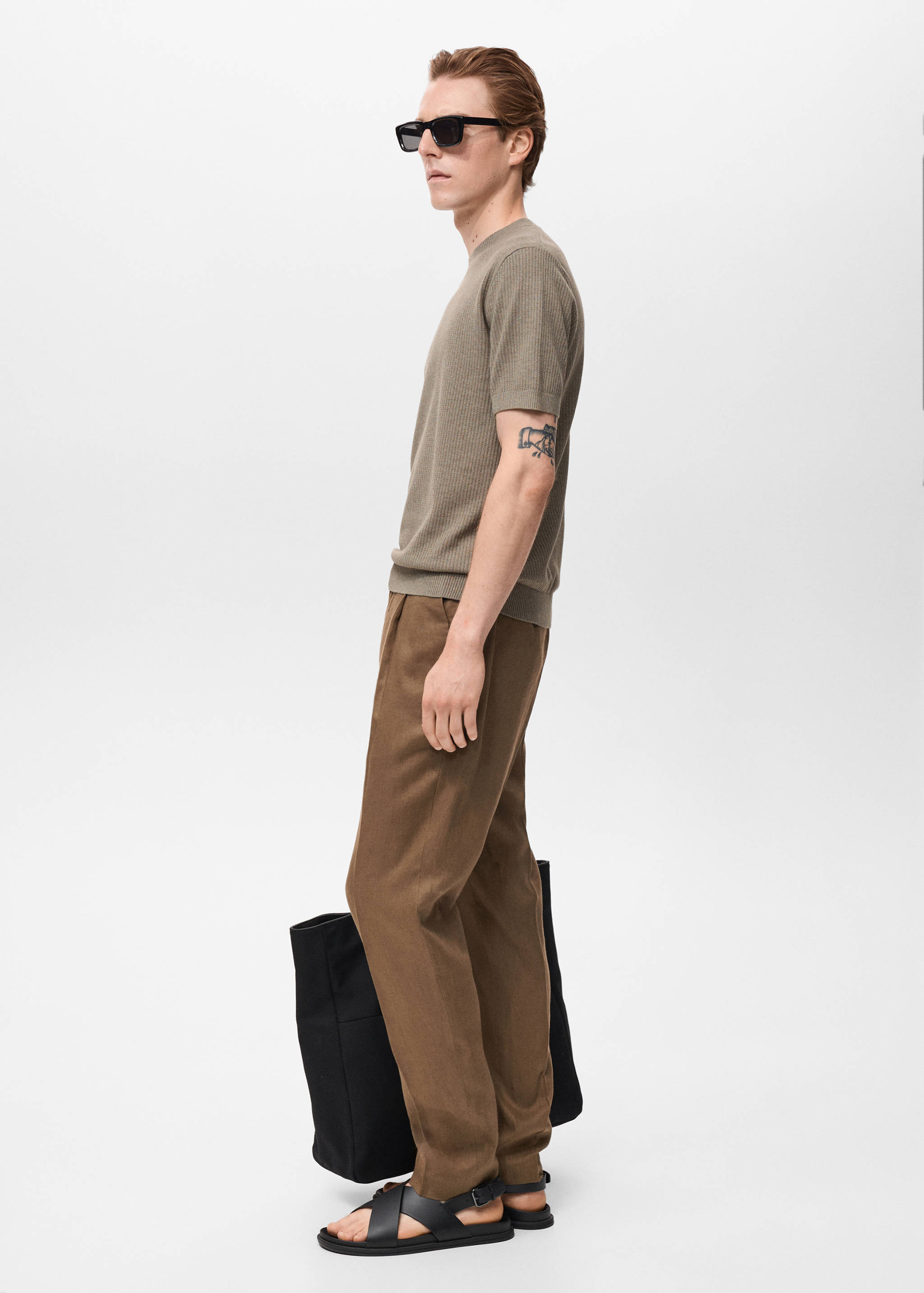 Ribbed  knit t-shirt - Details of the article 2