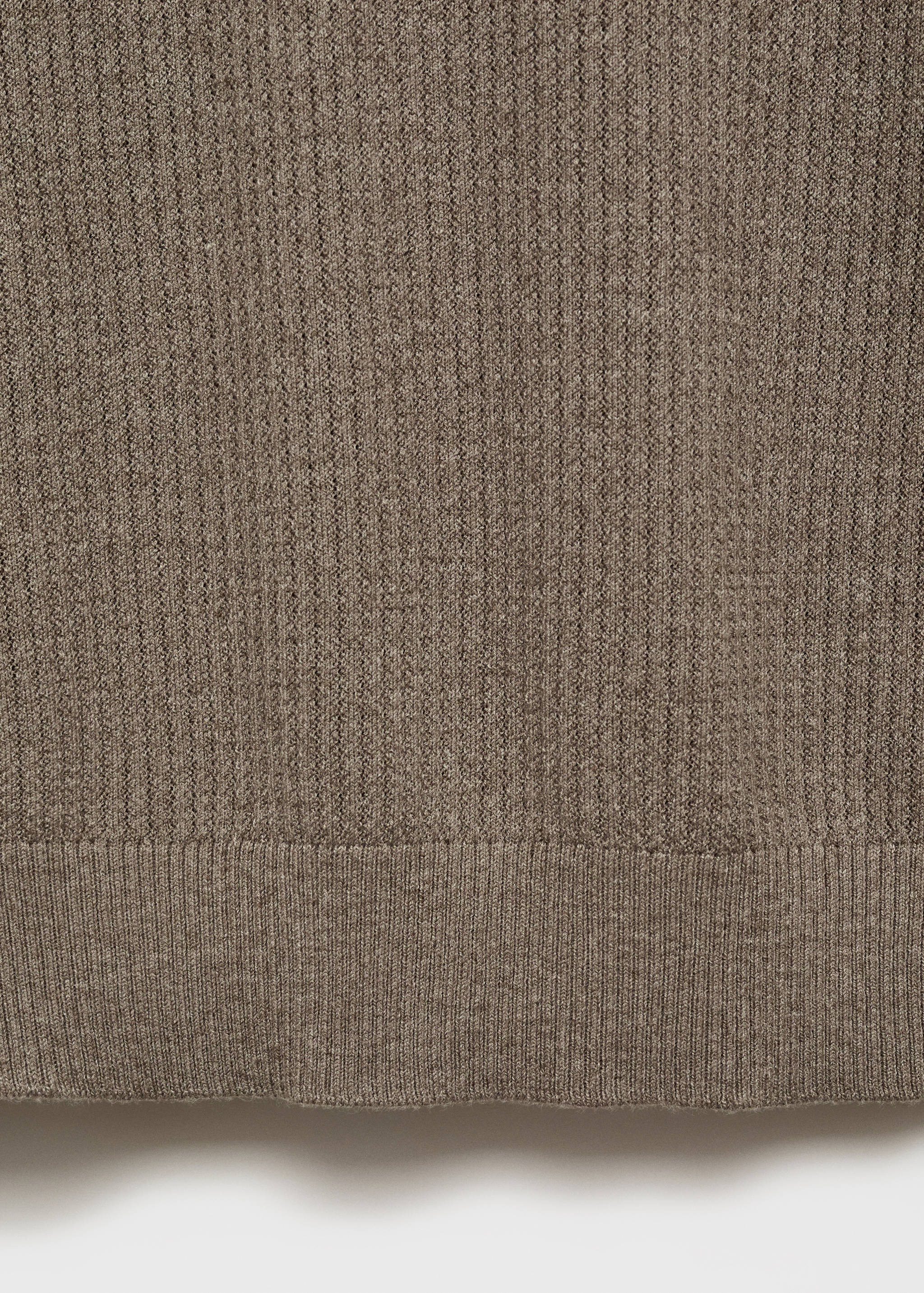 Ribbed  knit t-shirt - Details of the article 0
