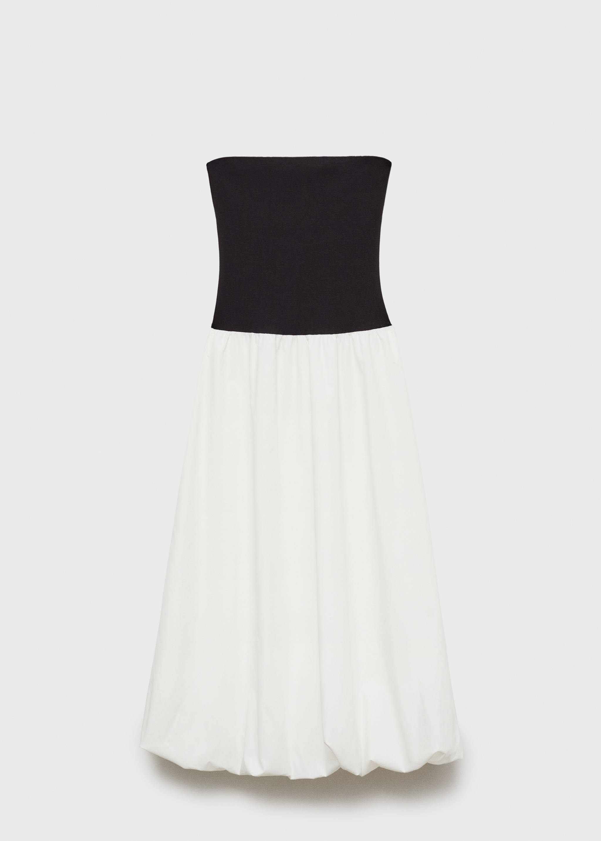 Vestido tejido combinado globo - Artículo sin modelo