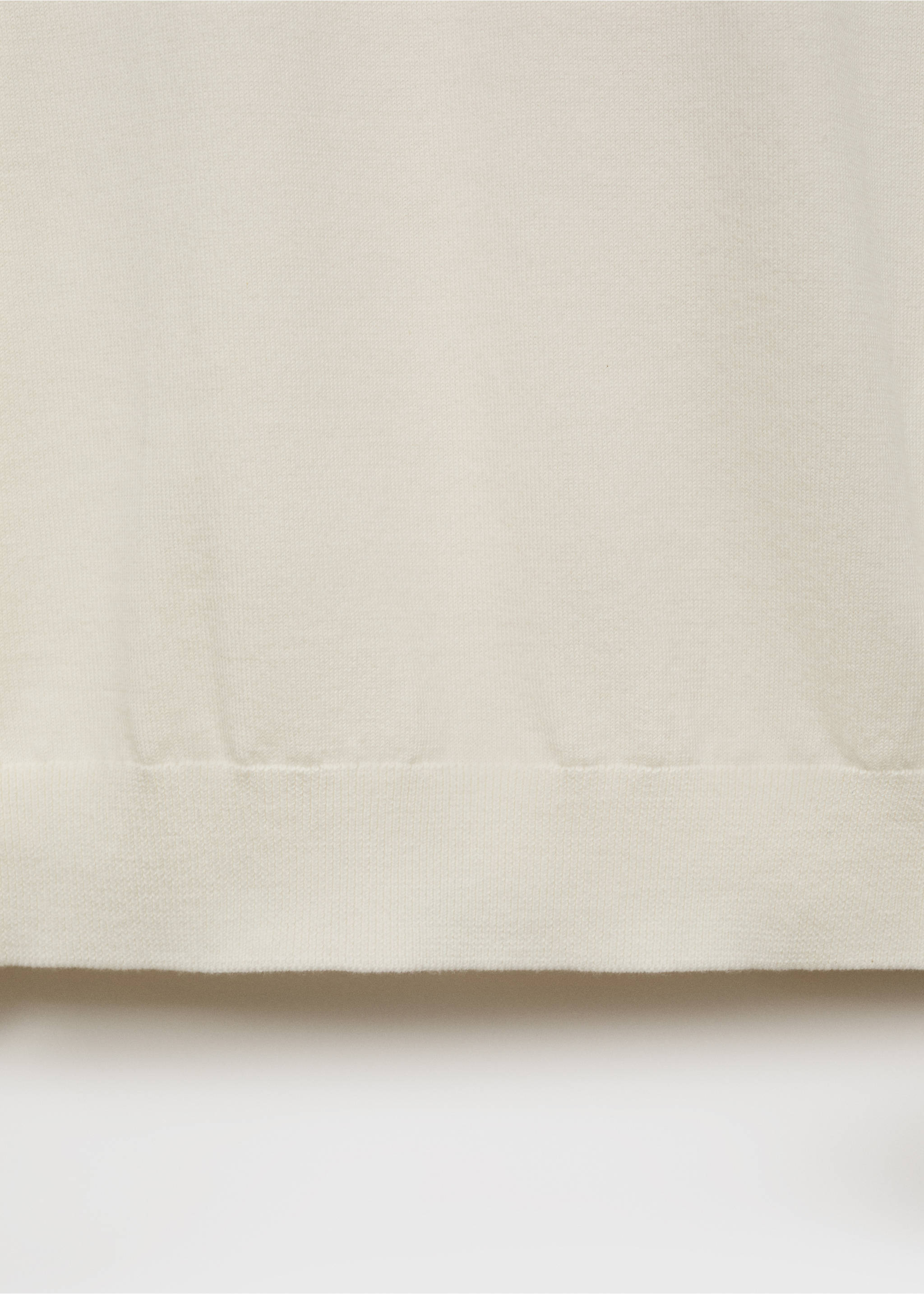 T-shirt maille fine coton - Détail de l'article 0, Blanc cassé. Ref: 17061245-00.