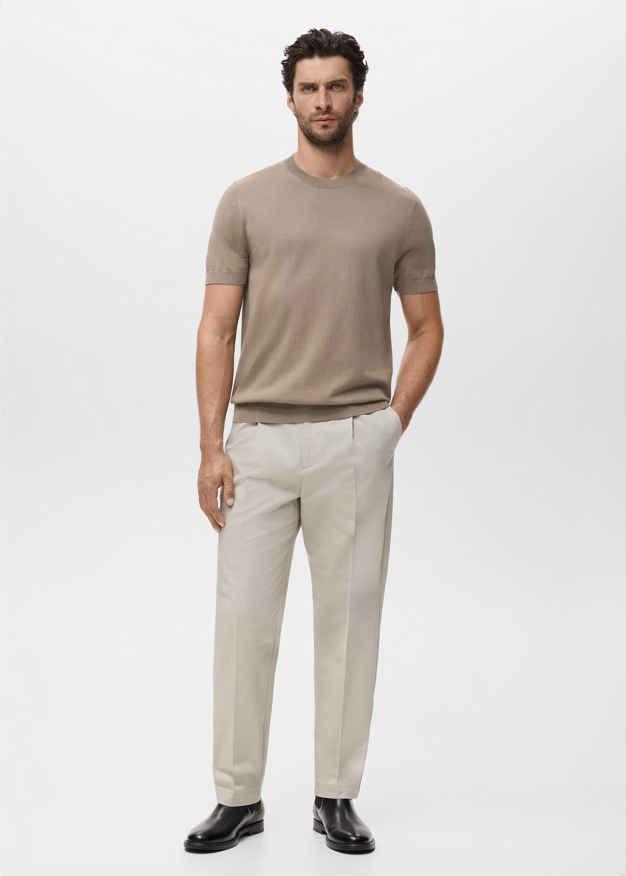 T-shirt maille fine coton - Plan général