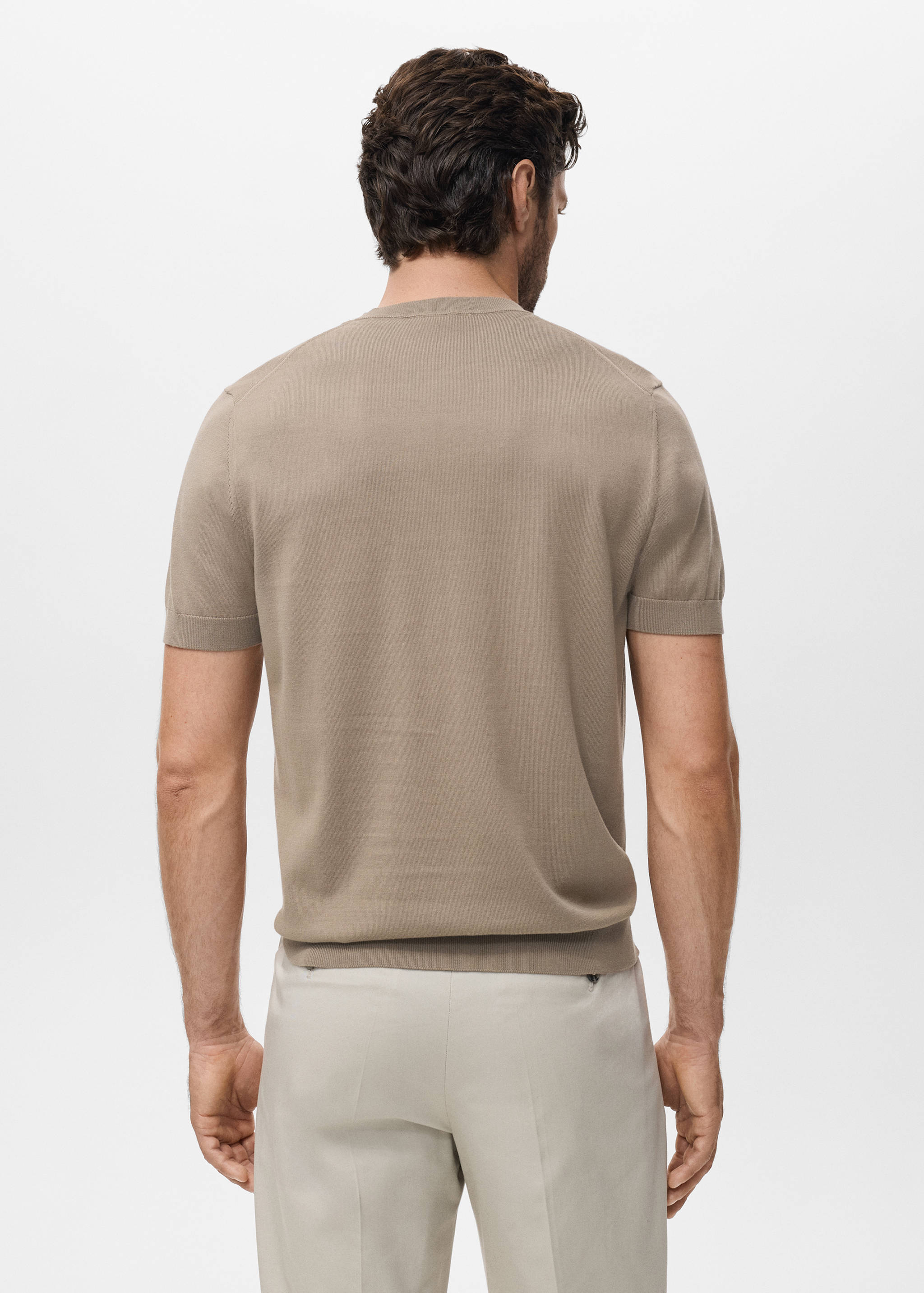 T-shirt maille fine coton - Verso de l’article