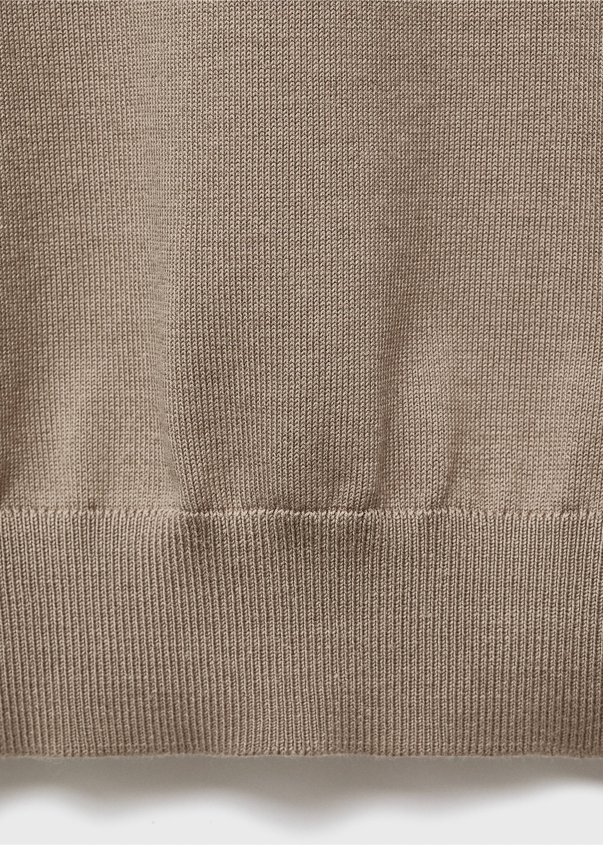 T-shirt maille fine coton - Détail de l'article 0, Marron moyen. Ref: 17061245-00.