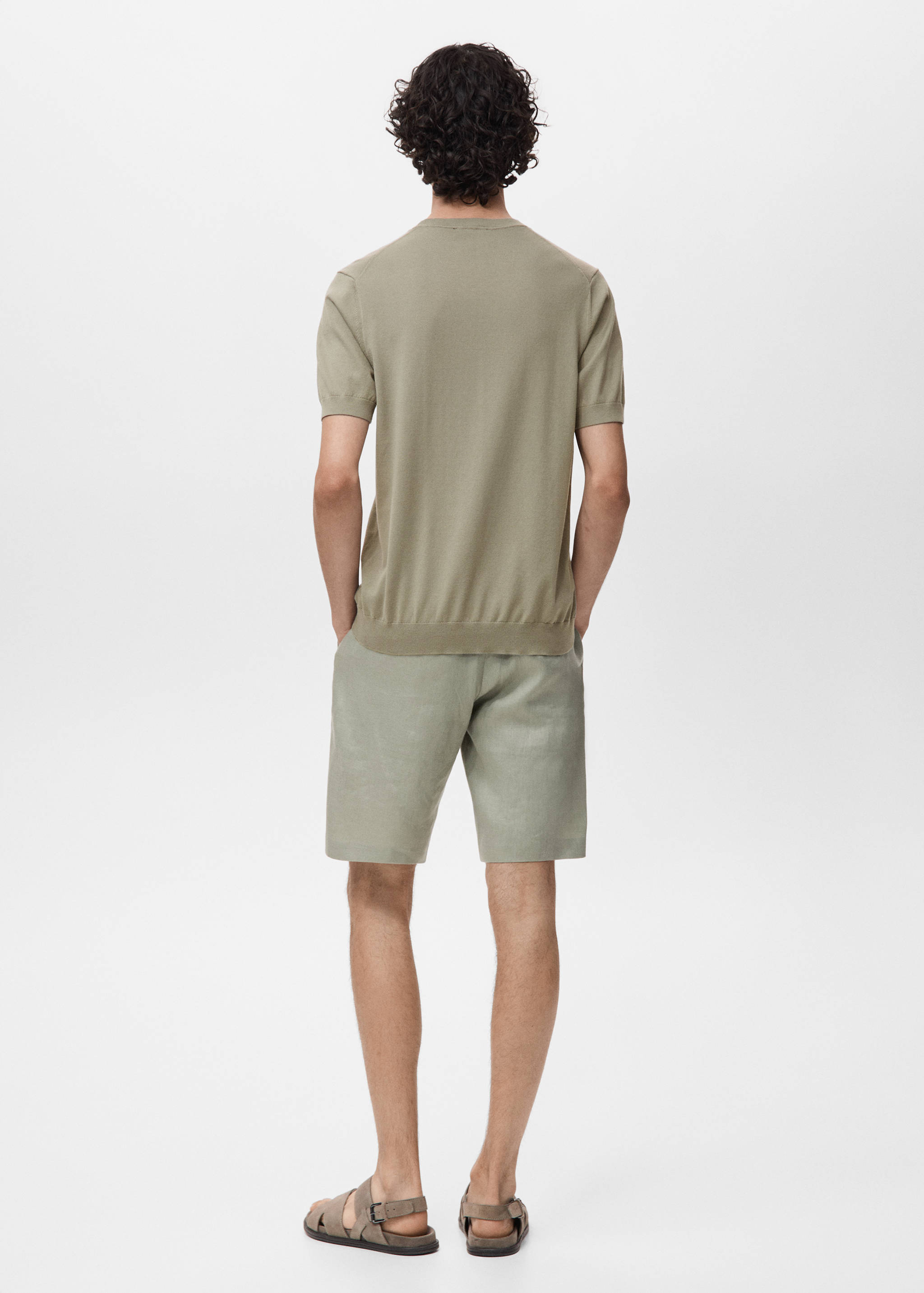 T-shirt maille fine coton - Verso de l’article