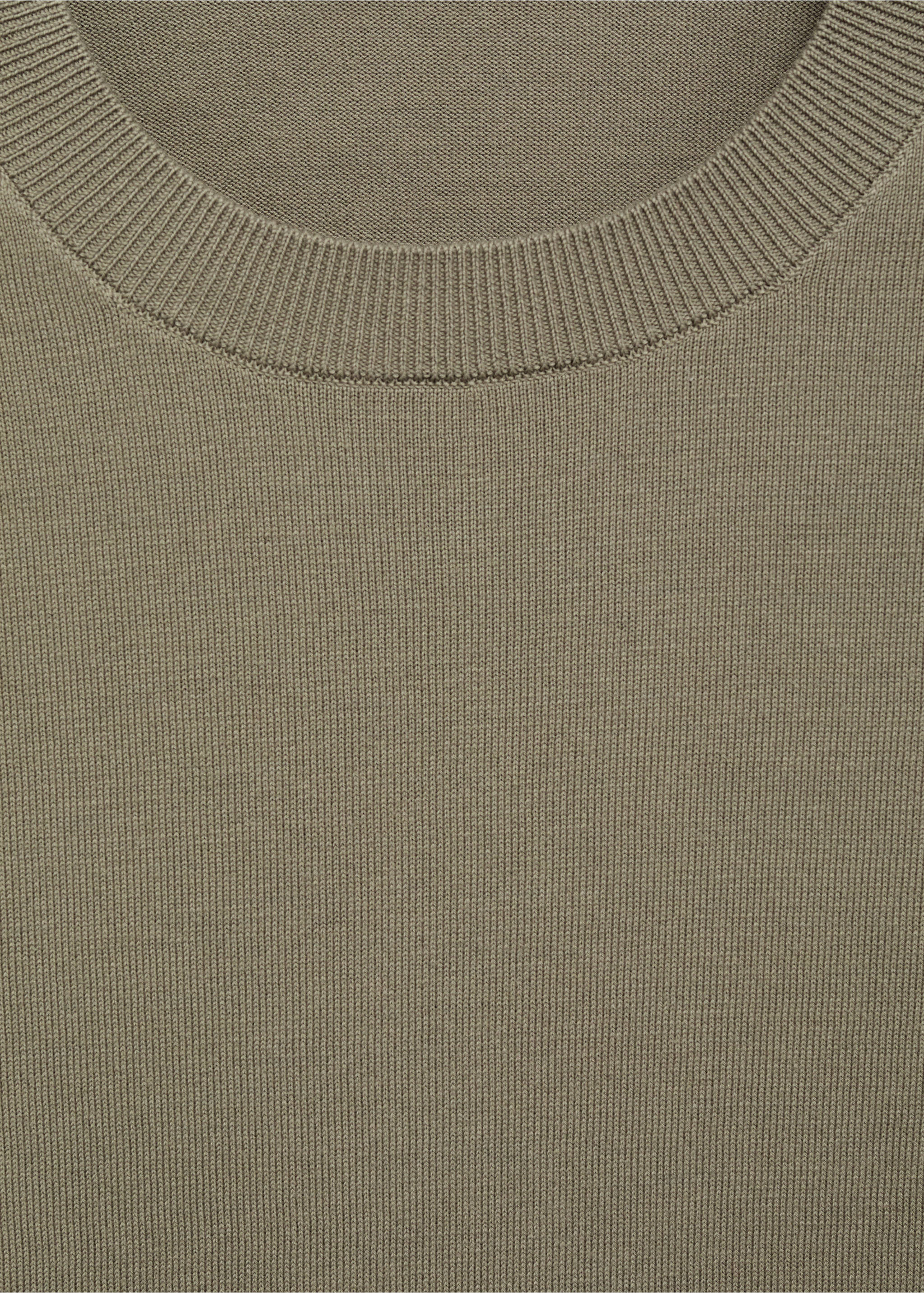 T-shirt maille fine coton - Détail de l'article 8, Kaki. Ref: 17061245-00.