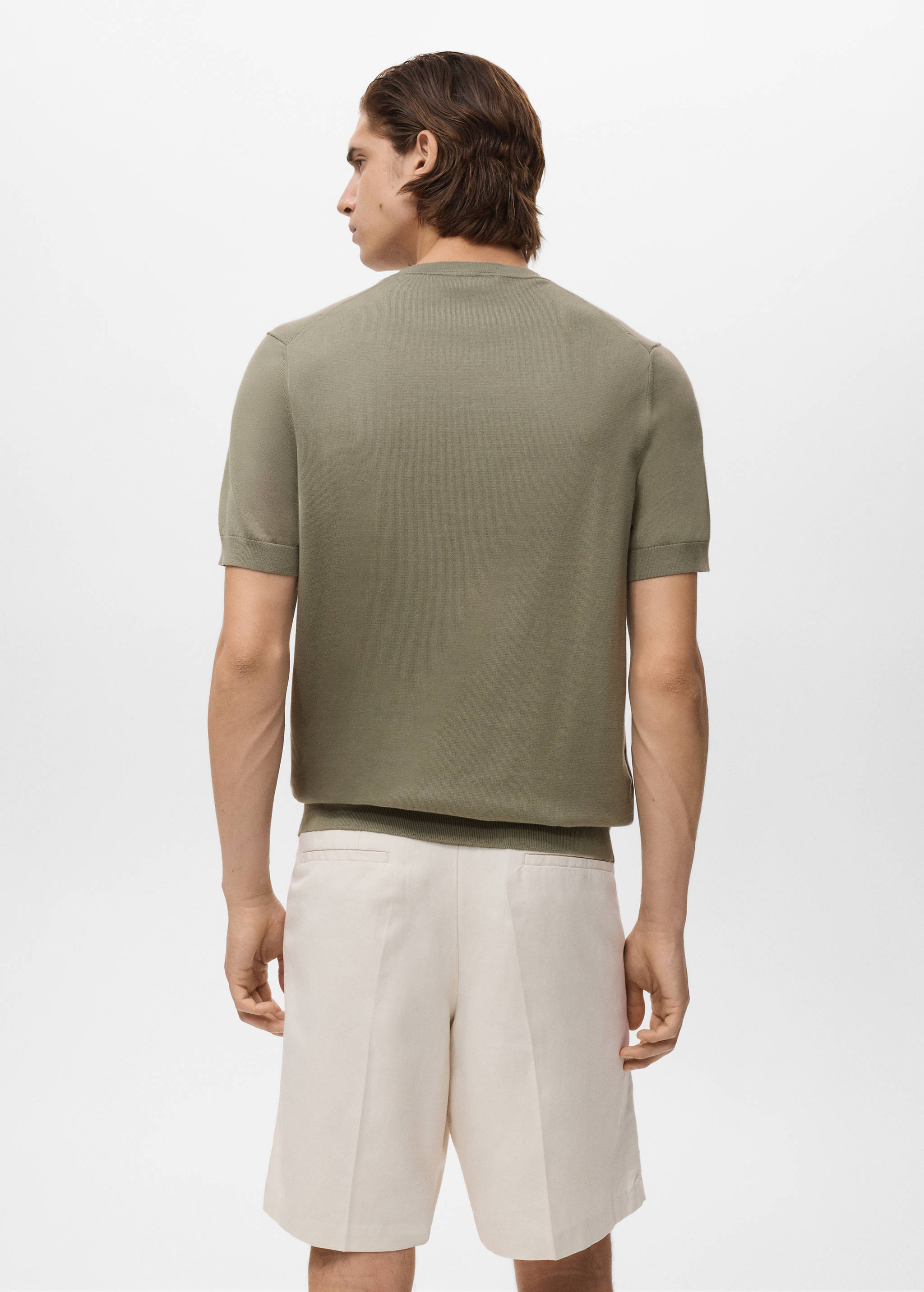 T-shirt maille fine coton - Verso de l’article