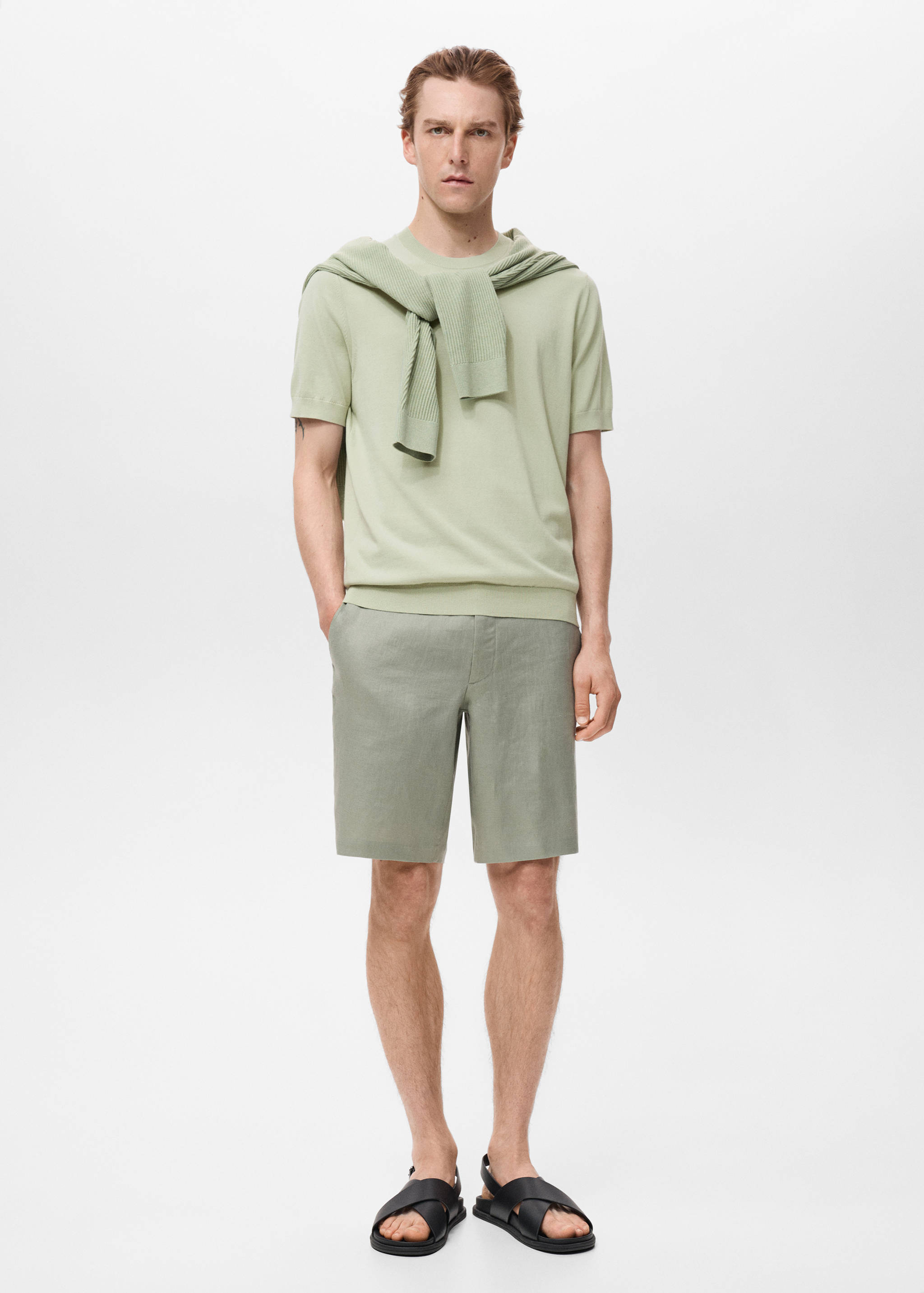 T-shirt maille fine coton - Plan général